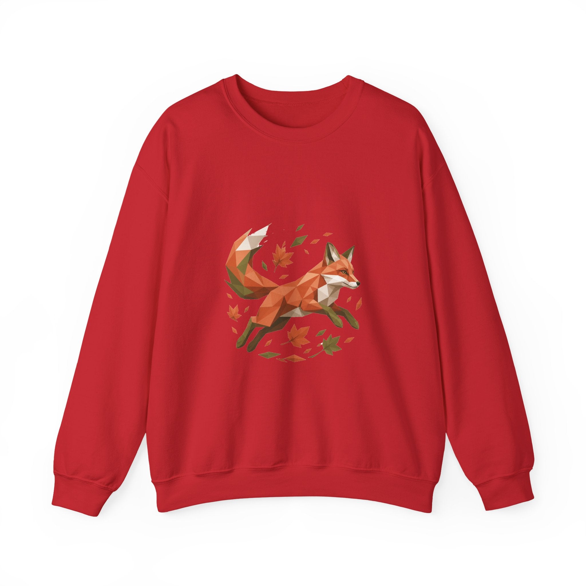 Matching Couple Sweatshirt - Fox & Rabbit Matching Couple Comfort Colors Crew Geometric Art His Hers Love Gift - Design A