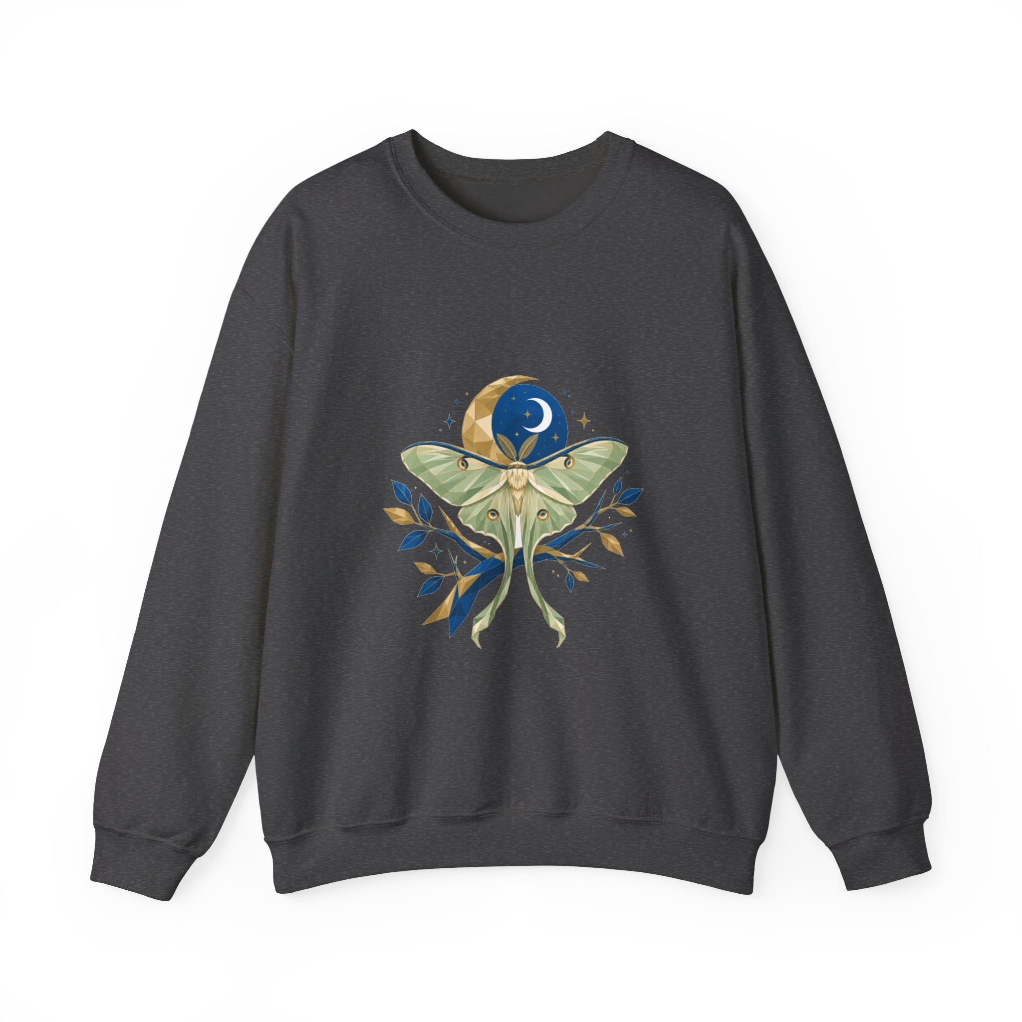 Matching Couple Sweatshirt - Butterfly & Moth Matching Couple Crewneck Sweatshirt Geometric Art His Hers Couple Gift - Design B
