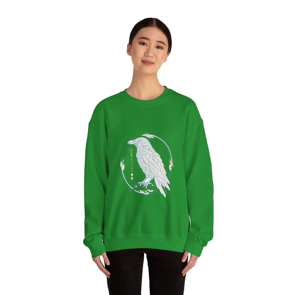 Matching Couple Sweatshirt - Huginn & Muninn Matching Couple Comfort Colors Crew Minimalist Art His Hers Christmas Gift - Design A