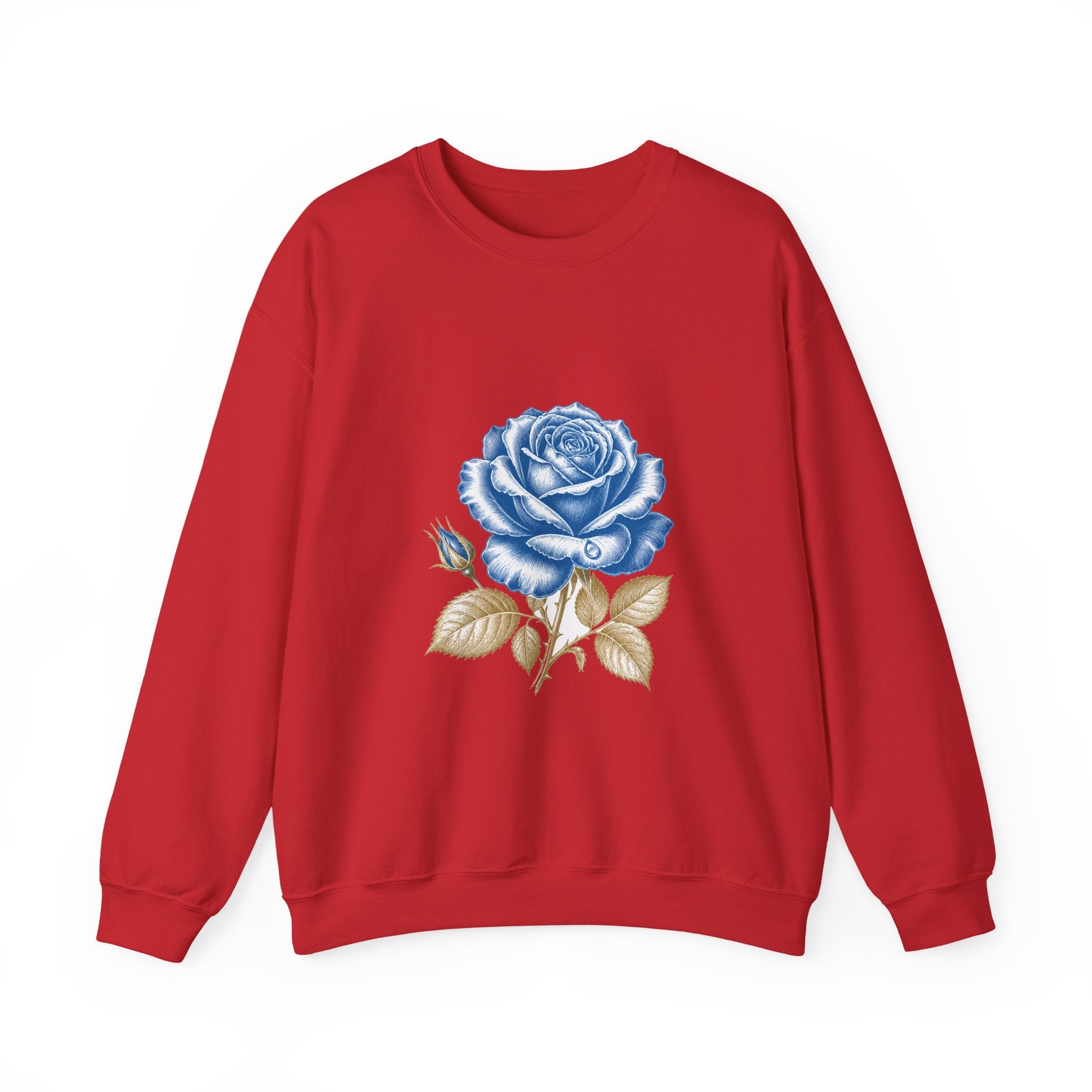 Matching Couple Sweatshirt - Rose & Thorn Matching Couple Comfort Colors Crew Vintage Art His Hers Honeymoon Gift - Design A