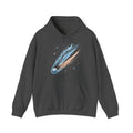 Matching Couple Sweatshirt - Comet & Asteroid Matching Couple Hooded Sweatshirt Hand-Drawn Art His Hers Best Friend Gift - Design A