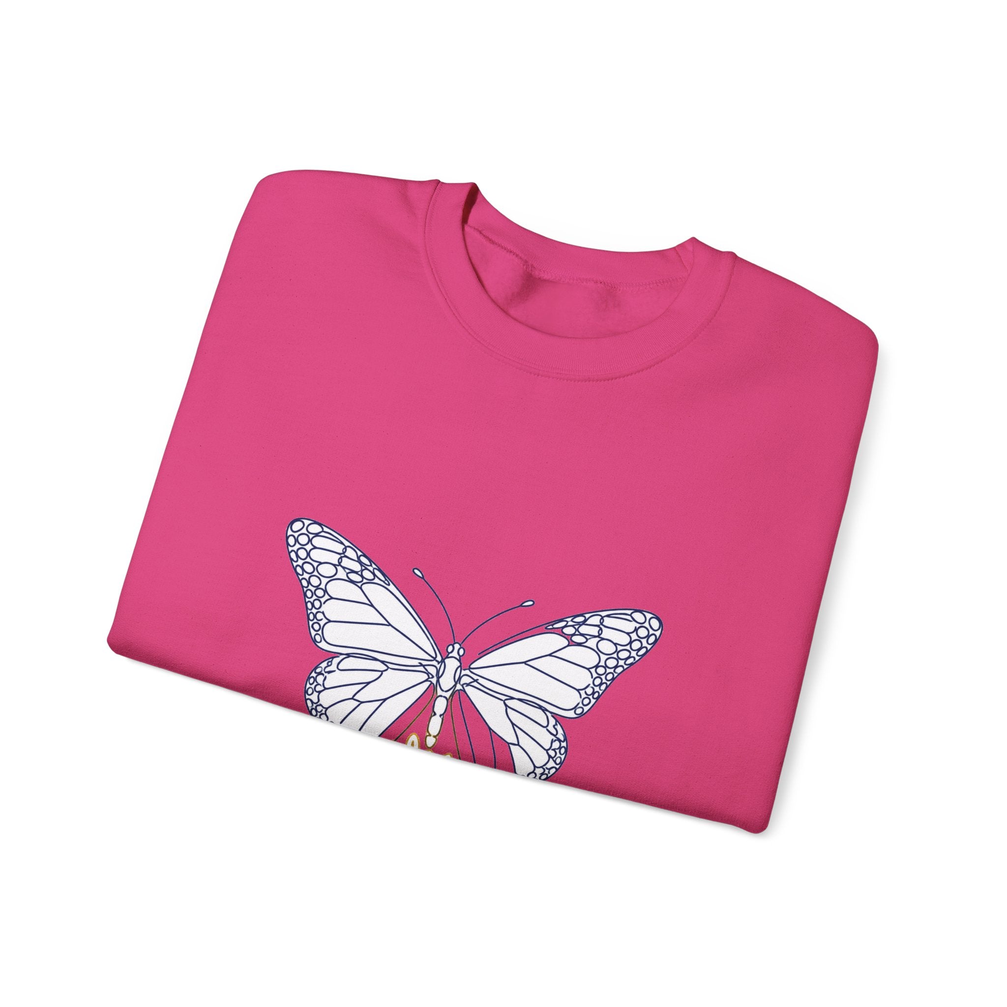 Matching Couple Sweatshirt - Butterfly & Moth Matching Couple Premium Fleece Sweatshirt Minimalist Art His Hers Christmas Gift - Design A