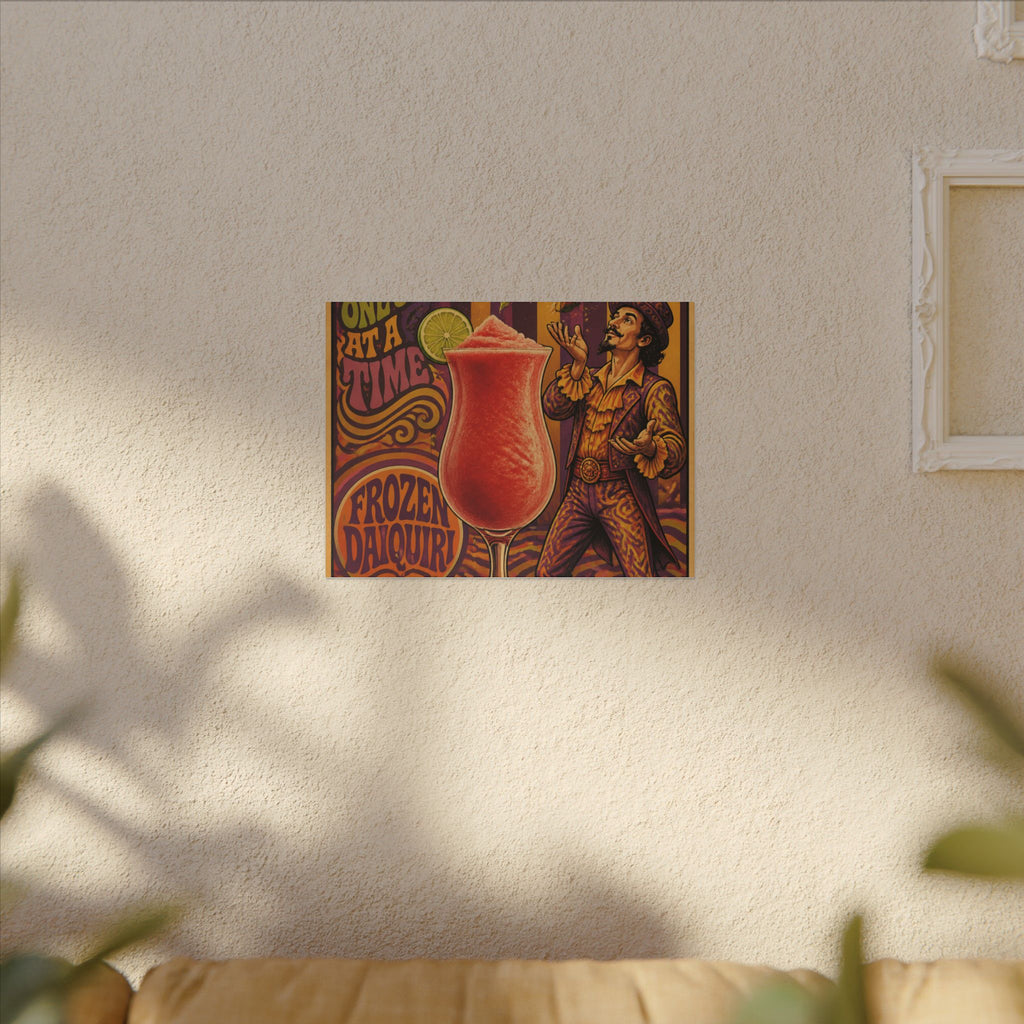 Daiquiri Fruit Juggler Wall Art Canvas 24×36 Psychedelic Dining Room Decor Maximalist Print