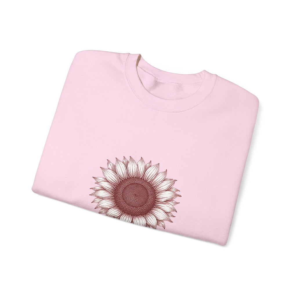 Matching Couple Sweatshirt - Sunflower & Moonflower Matching Couple Premium Fleece Sweatshirt Vintage Art His Hers Honeymoon Gift - Design A