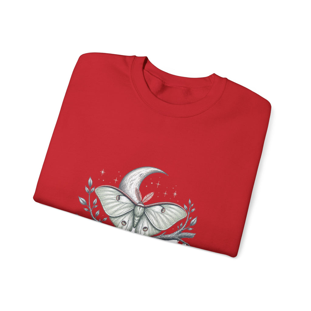 Matching Couple Sweatshirt - Butterfly & Moth Matching Couple Comfort Colors Crew Hand-Drawn Art His Hers Anniversary Gift - Design B