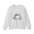 Matching Couple Sweatshirt - Storm & Rainbow Matching Couple Premium Fleece Sweatshirt Watercolor Art His Hers Birthday Gift - Design B