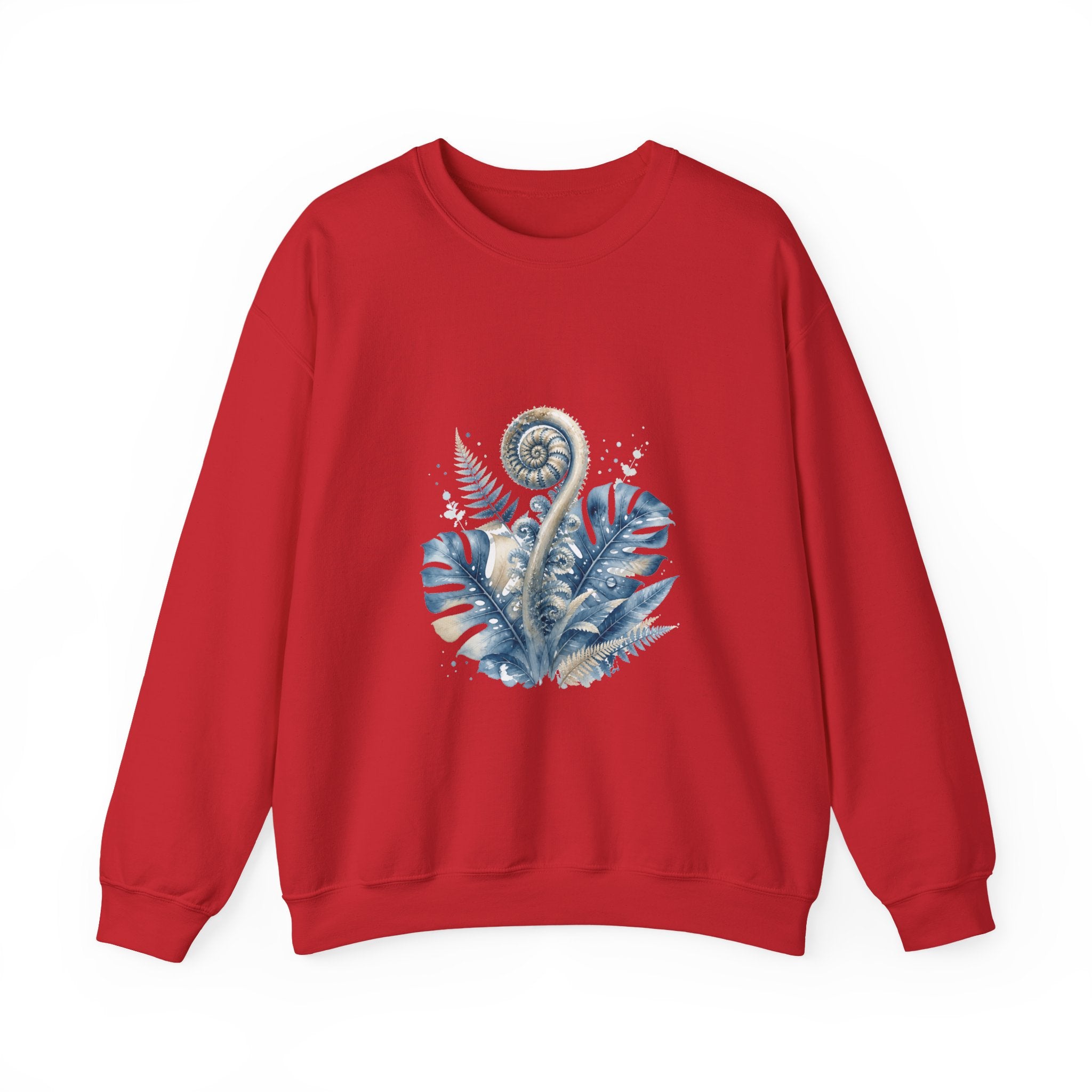 Matching Couple Sweatshirt - Desert & Rainforest Matching Couple Premium Fleece Sweatshirt Watercolor Art His Hers Birthday Gift - Design B