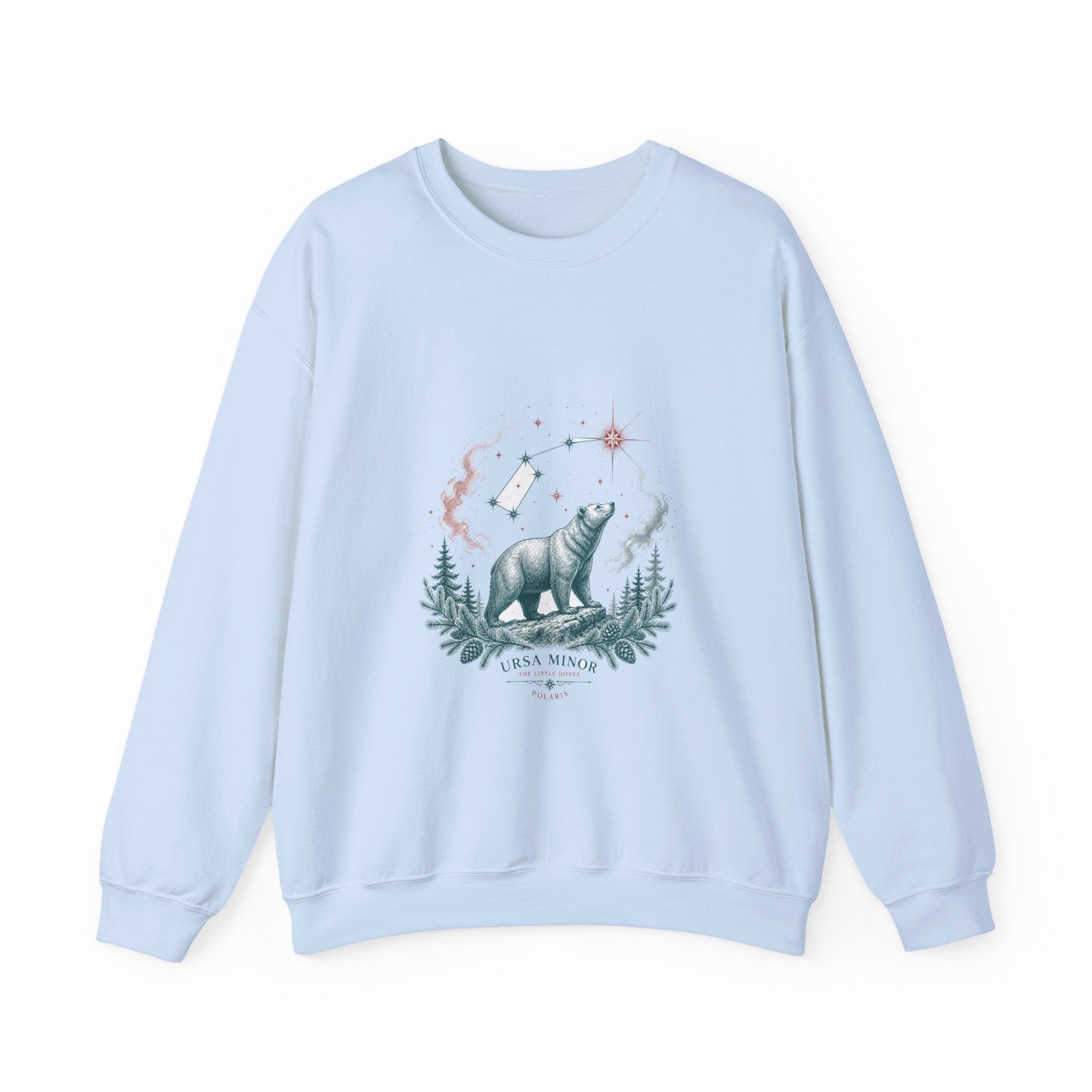 Matching Couple Sweatshirt - Big & Little Dipper Matching Couple Comfort Colors Crew Vintage Art His Hers Honeymoon Gift - Design B