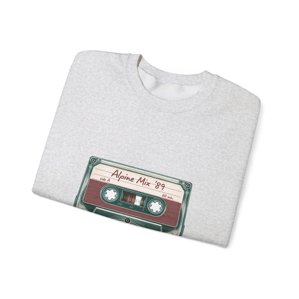 Matching Couple Sweatshirt - Vinyl & Cassette Matching Couple Crewneck Sweatshirt Vintage Art His Hers Wedding Gift - Design B