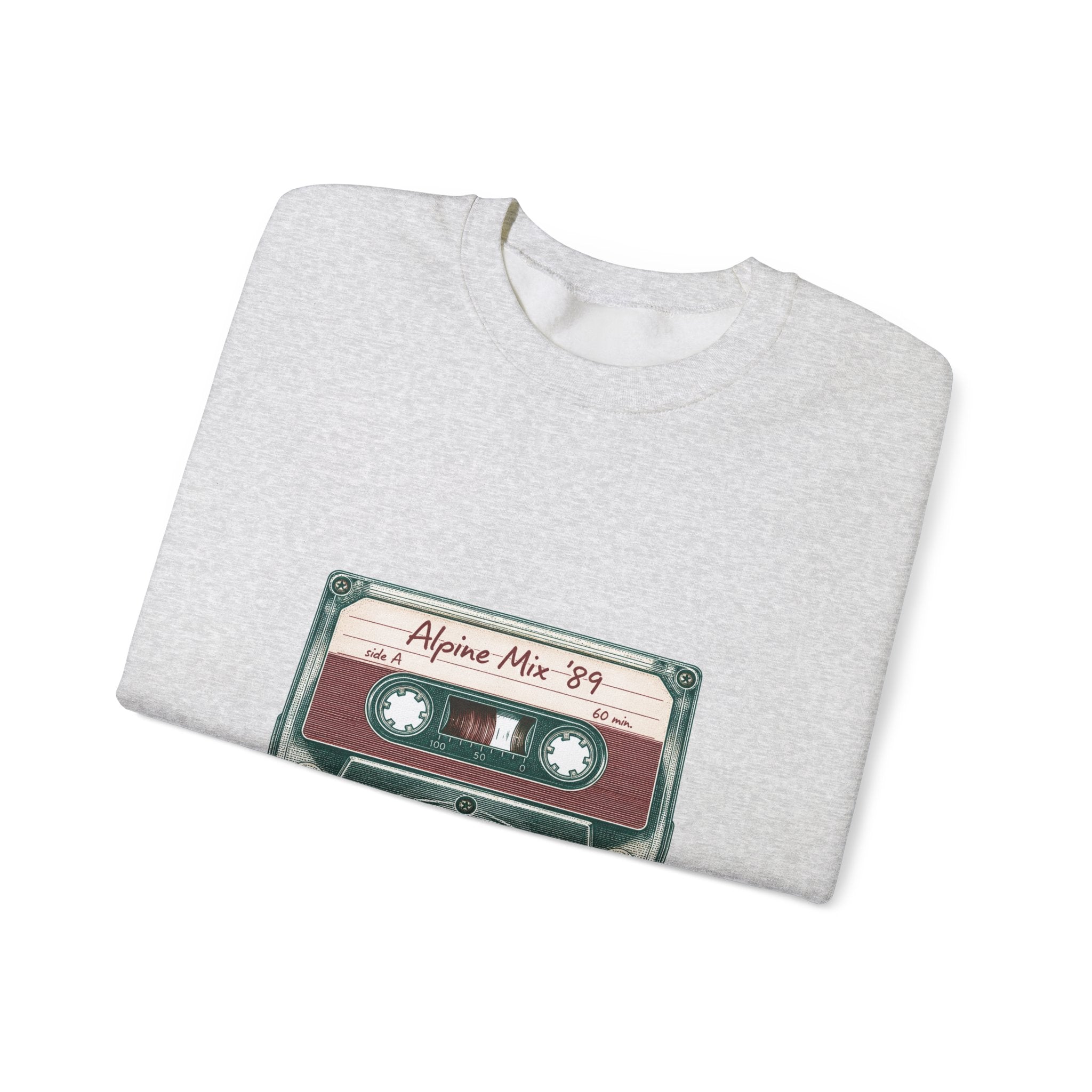 Matching Couple Sweatshirt - Vinyl & Cassette Matching Couple Crewneck Sweatshirt Vintage Art His Hers Wedding Gift - Design B
