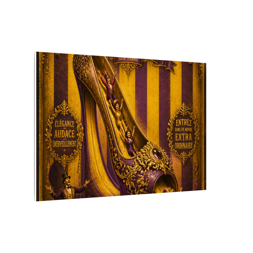 High Heel Slide Wall Art Canvas 16×20 Baroque Home Office Decor Maximalist Print