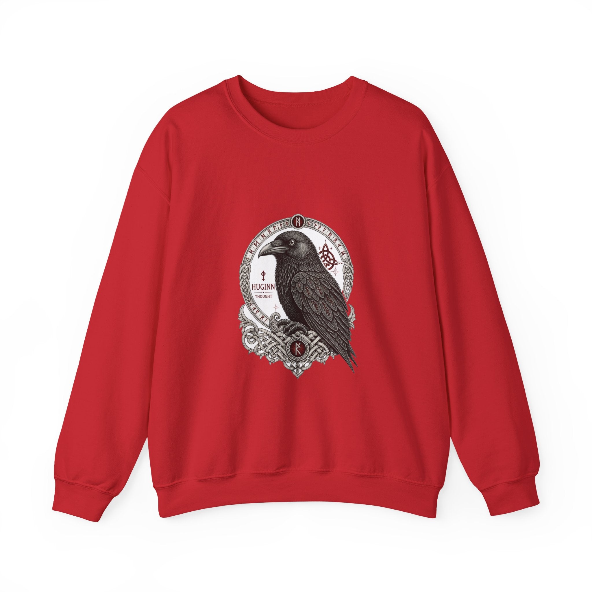 Matching Couple Sweatshirt - Huginn & Muninn Matching Couple Comfort Colors Crew Vintage Art His Hers Honeymoon Gift - Design A