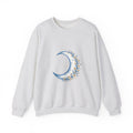 Matching Couple Sweatshirt - Waxing & Waning Moon Matching Couple Crewneck Sweatshirt Hand-Drawn Art His Hers Best Friend Gift - Design A