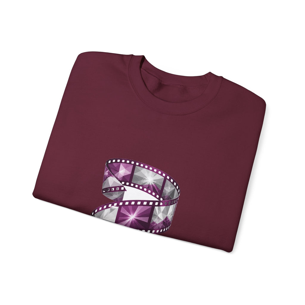 Matching Couple Sweatshirt - Camera & Film Matching Couple Premium Fleece Sweatshirt Geometric Art His Hers Love Gift - Design B
