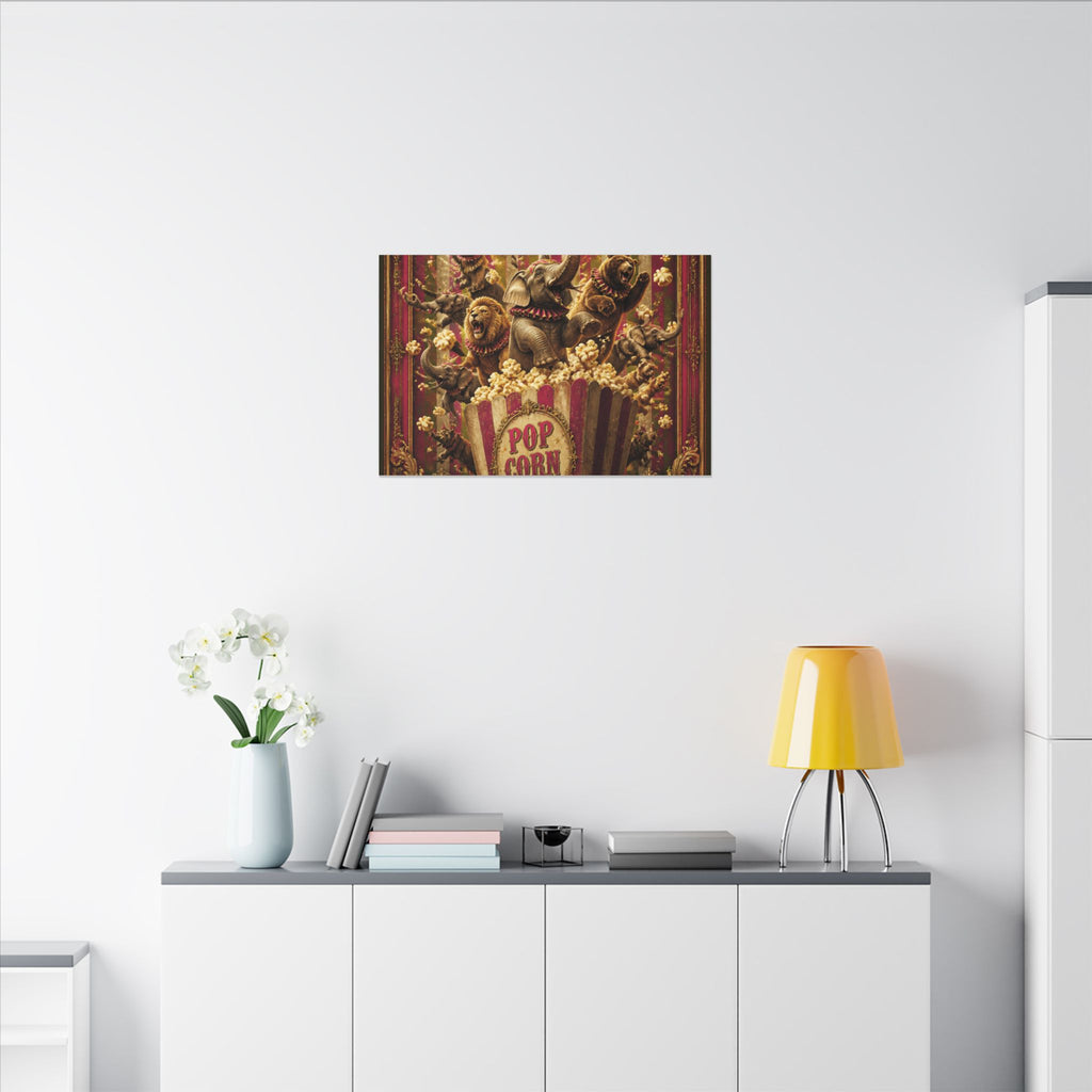 Popcorn Box Animals Wall Art Canvas 16×20 Baroque Home Office Decor Maximalist Print