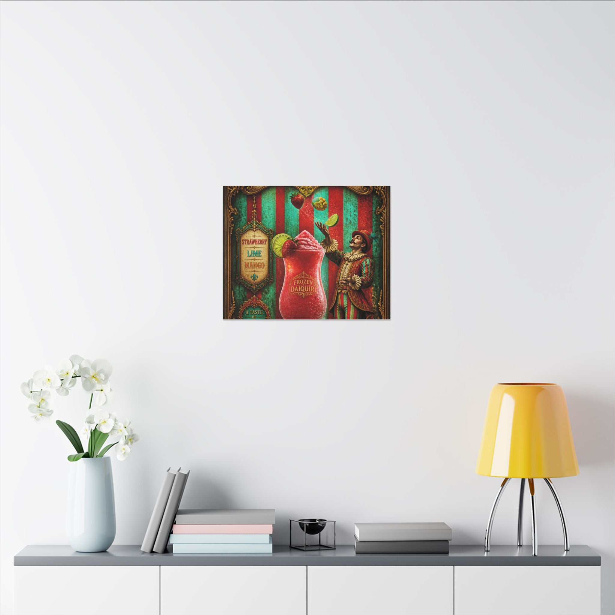 Daiquiri Fruit Juggler Wall Art Canvas 16×20 Baroque Home Office Decor Maximalist Print