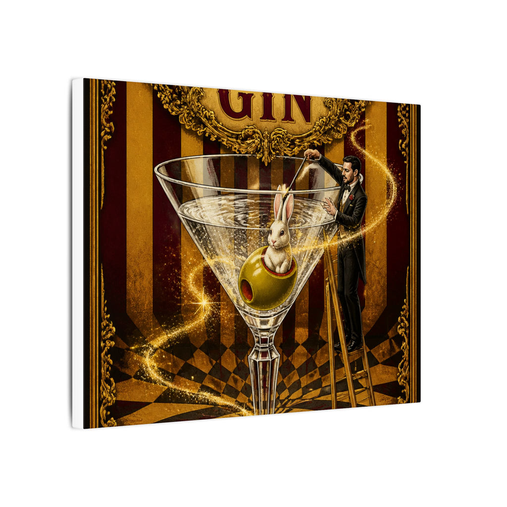 Martini Magician Wall Art Canvas 16×20 Baroque Home Office Decor Maximalist Print