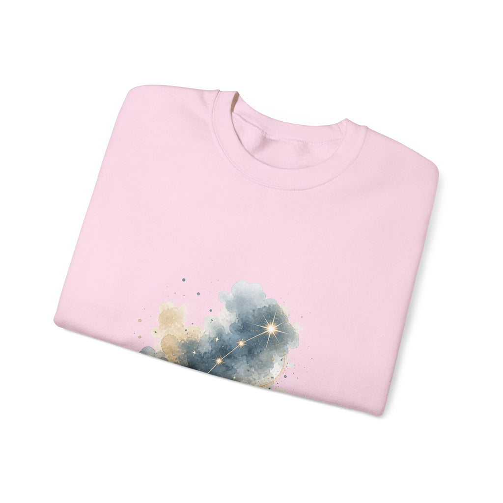 Matching Couple Sweatshirt - Big & Little Dipper Matching Couple Premium Fleece Sweatshirt Watercolor Art His Hers Birthday Gift - Design B