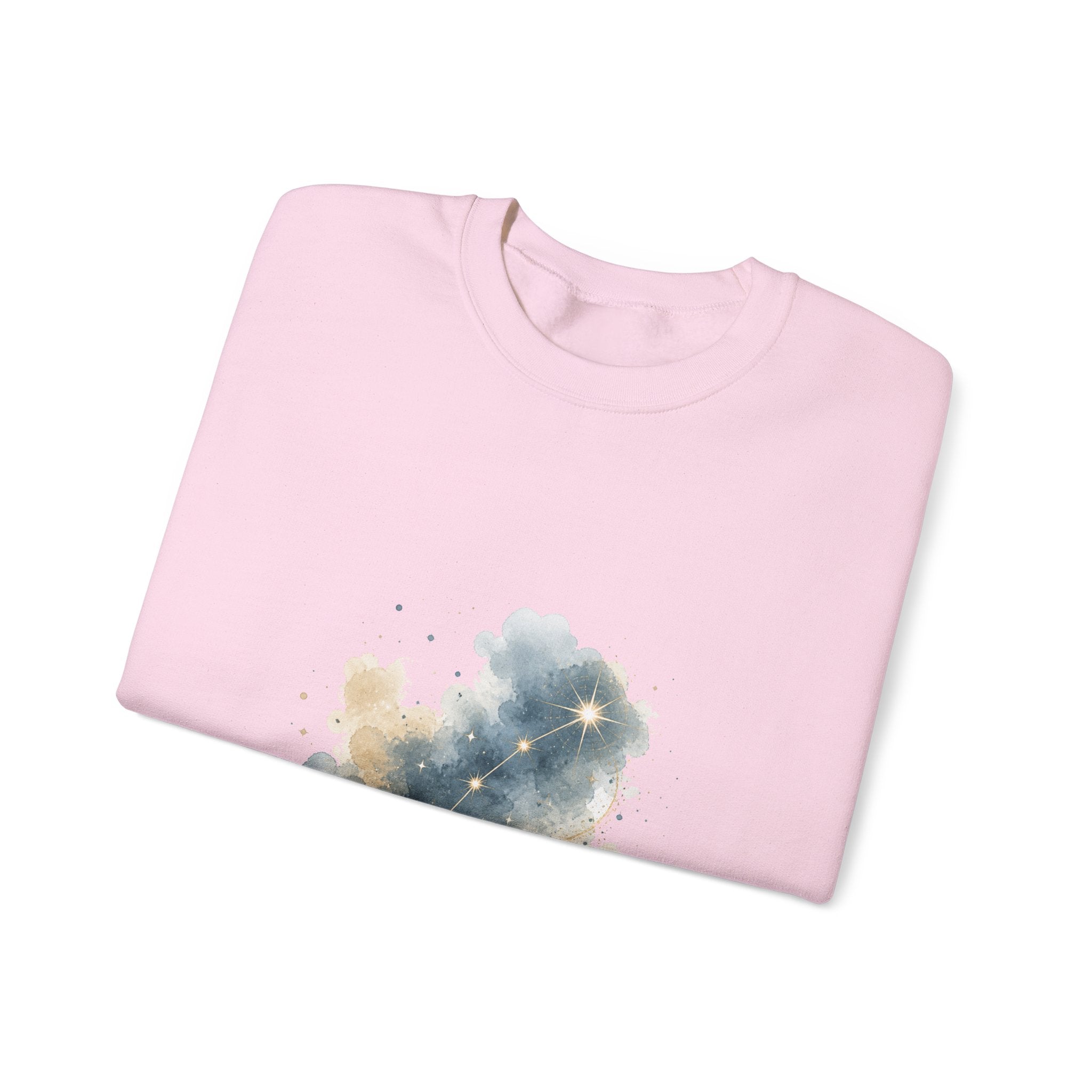 Matching Couple Sweatshirt - Big & Little Dipper Matching Couple Premium Fleece Sweatshirt Watercolor Art His Hers Birthday Gift - Design B