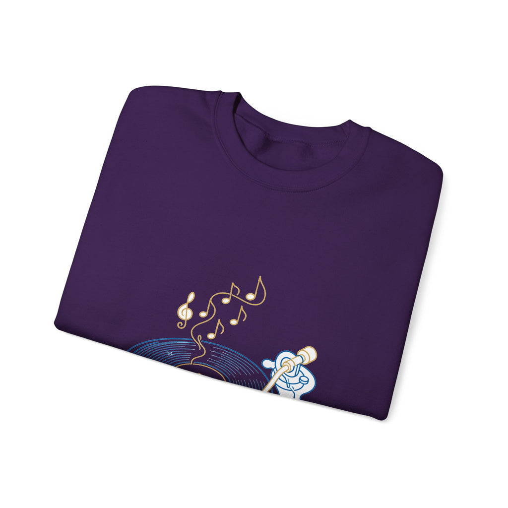 Matching Couple Sweatshirt - Vinyl & Cassette Matching Couple Comfort Colors Crew Minimalist Art His Hers Christmas Gift - Design A