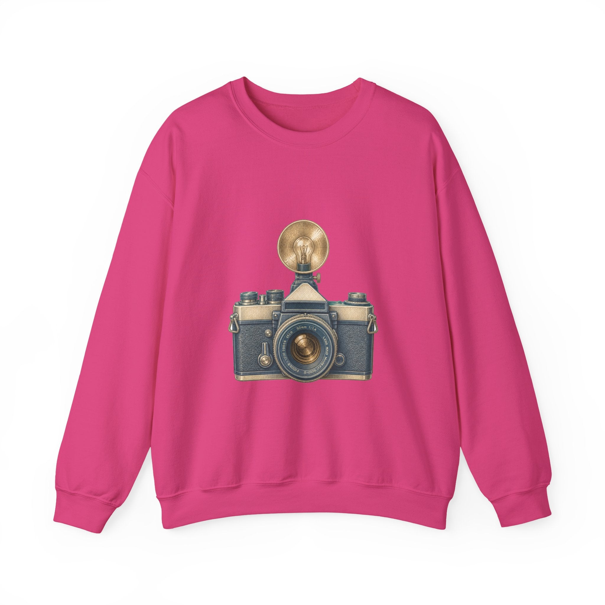Matching Couple Sweatshirt - Camera & Film Matching Couple Comfort Colors Crew Vintage Art His Hers Honeymoon Gift - Design A