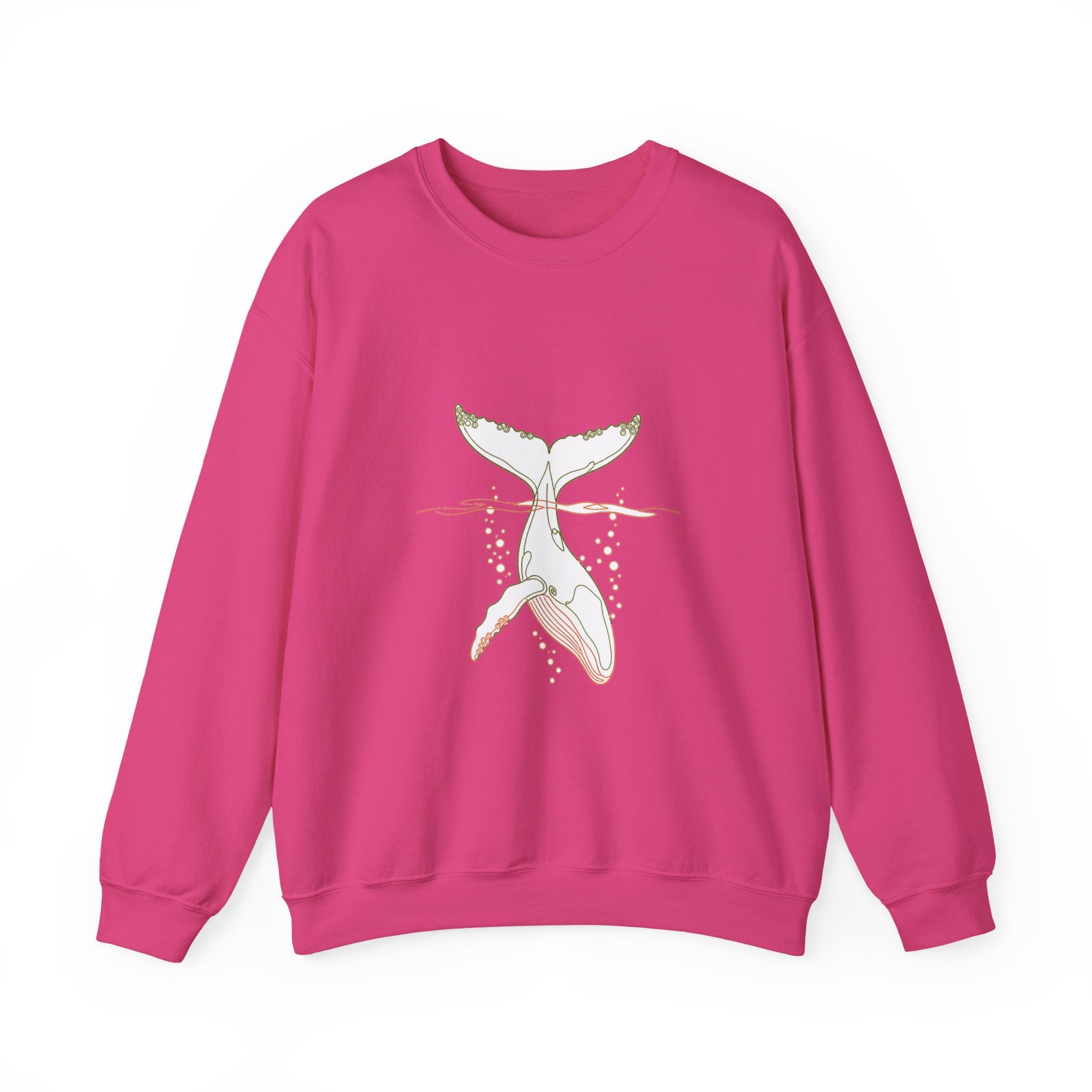 Matching Couple Sweatshirt - Eagle & Whale Matching Couple Premium Fleece Sweatshirt Minimalist Art His Hers Christmas Gift - Design B