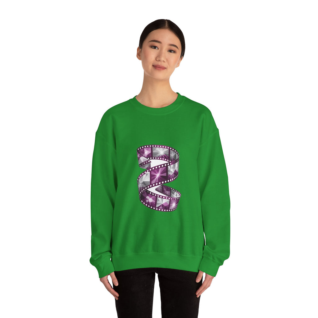 Matching Couple Sweatshirt - Camera & Film Matching Couple Premium Fleece Sweatshirt Geometric Art His Hers Love Gift - Design B