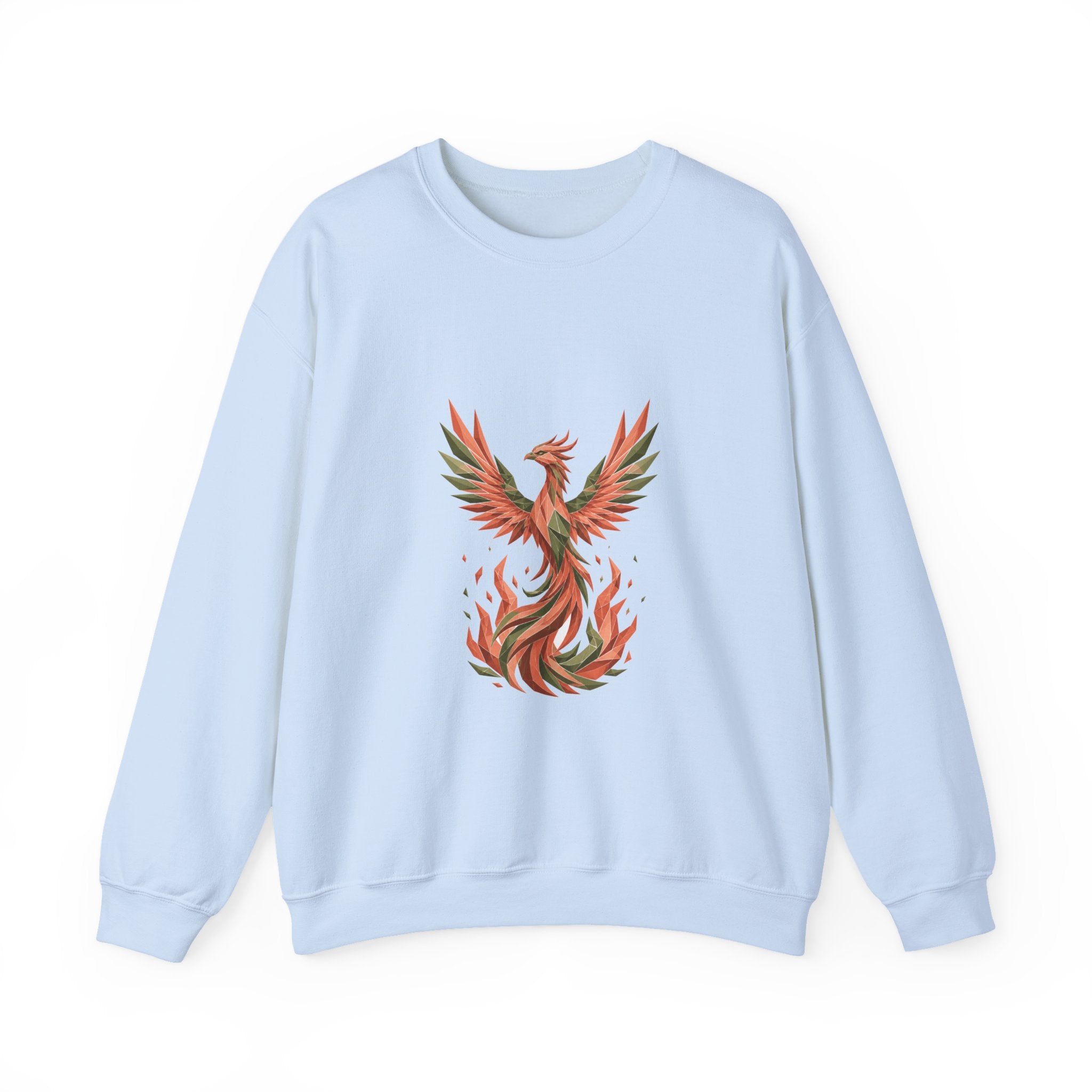 Matching Couple Sweatshirt - Dragon & Phoenix Matching Couple Comfort Colors Crew Geometric Art His Hers Love Gift - Design B