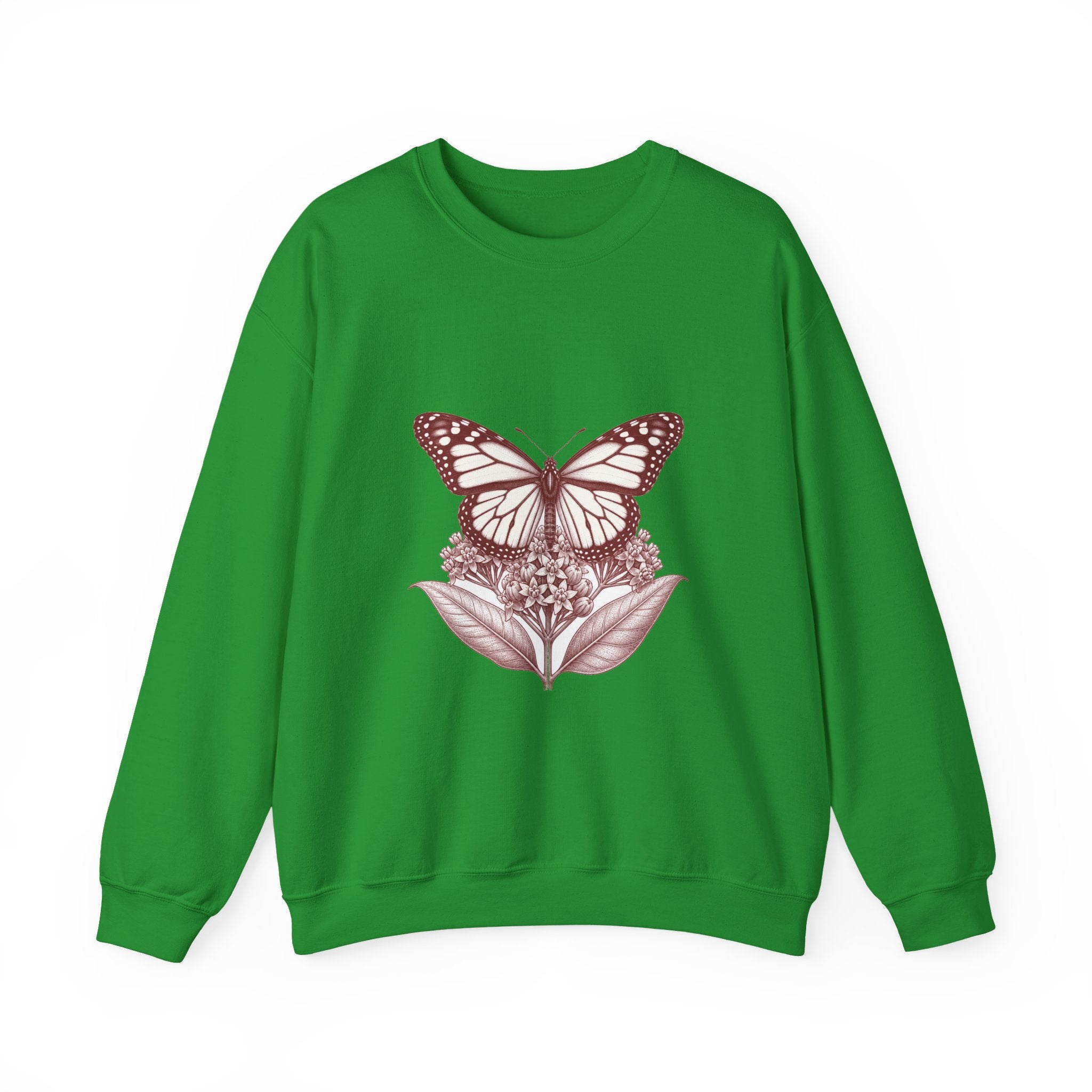 Matching Couple Sweatshirt - Butterfly & Moth Matching Couple Premium Fleece Sweatshirt Vintage Art His Hers Honeymoon Gift - Design A
