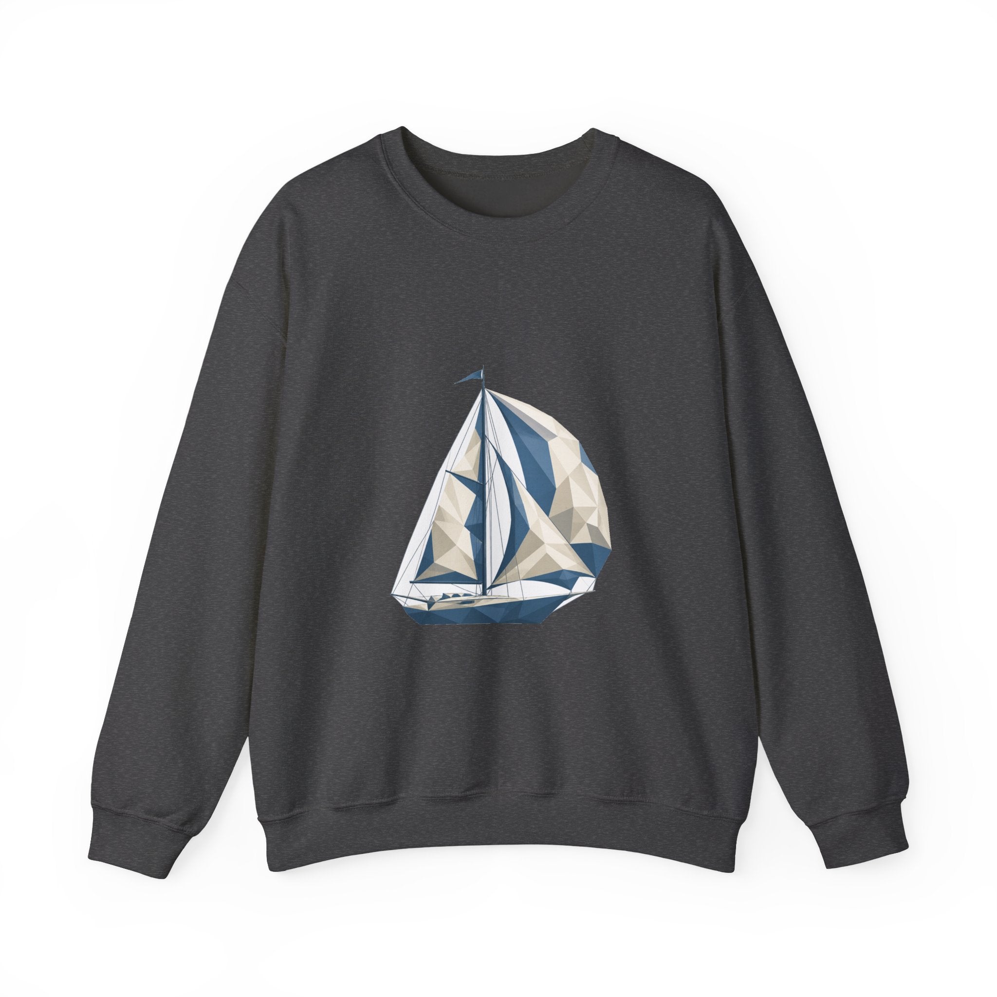 Matching Couple Sweatshirt - Anchor & Sail Matching Couple Premium Fleece Sweatshirt Geometric Art His Hers Love Gift - Design B