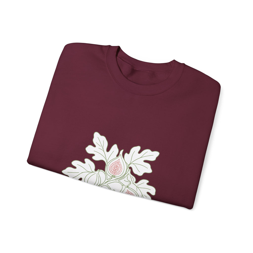 Matching Couple Sweatshirt - Olive Branch & Fig Matching Couple Comfort Colors Crew Minimalist Art His Hers Christmas Gift - Design B