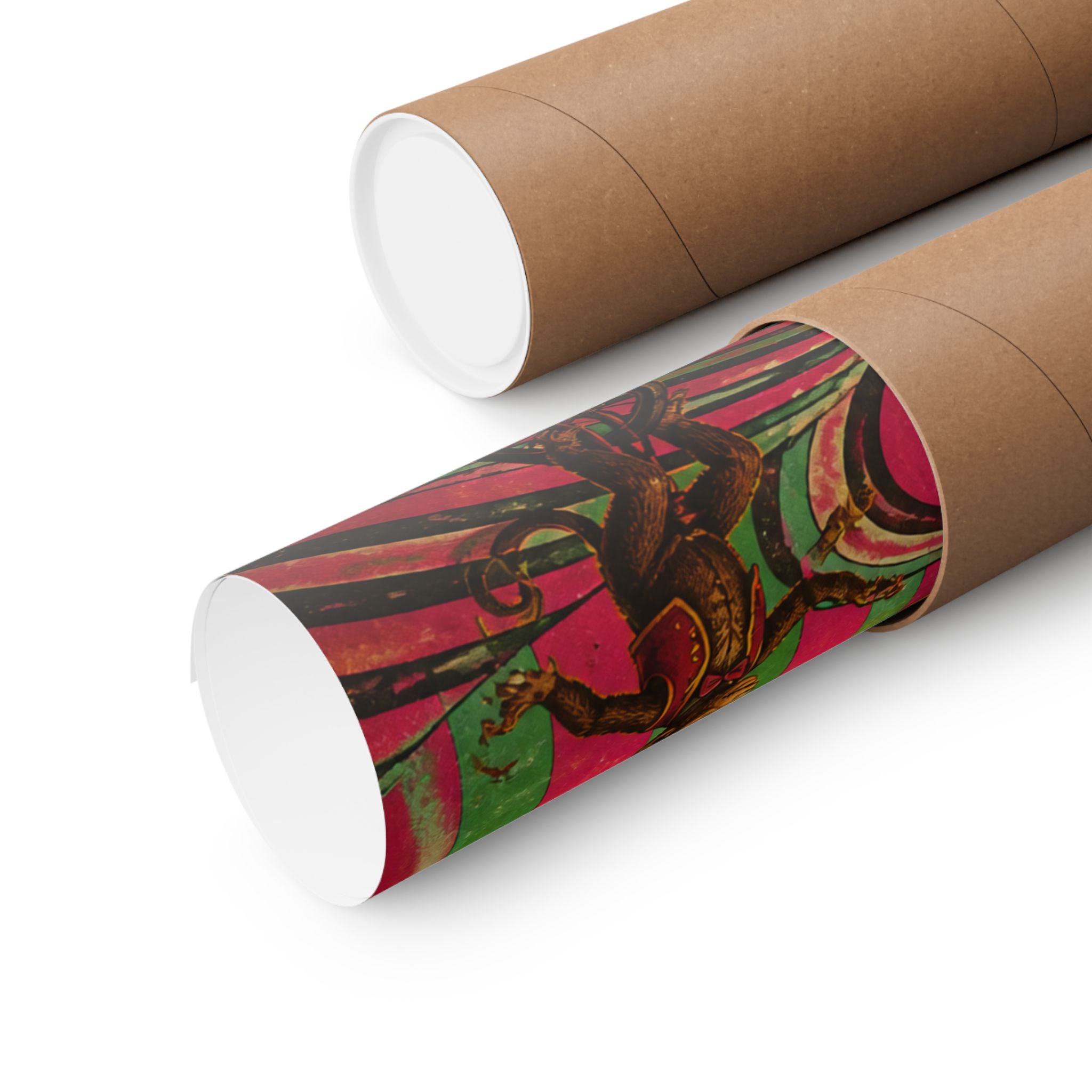 Aperol Spritz Monkeys Wall Art Poster 24×36 Psychedelic Dining Room Decor Maximalist Print