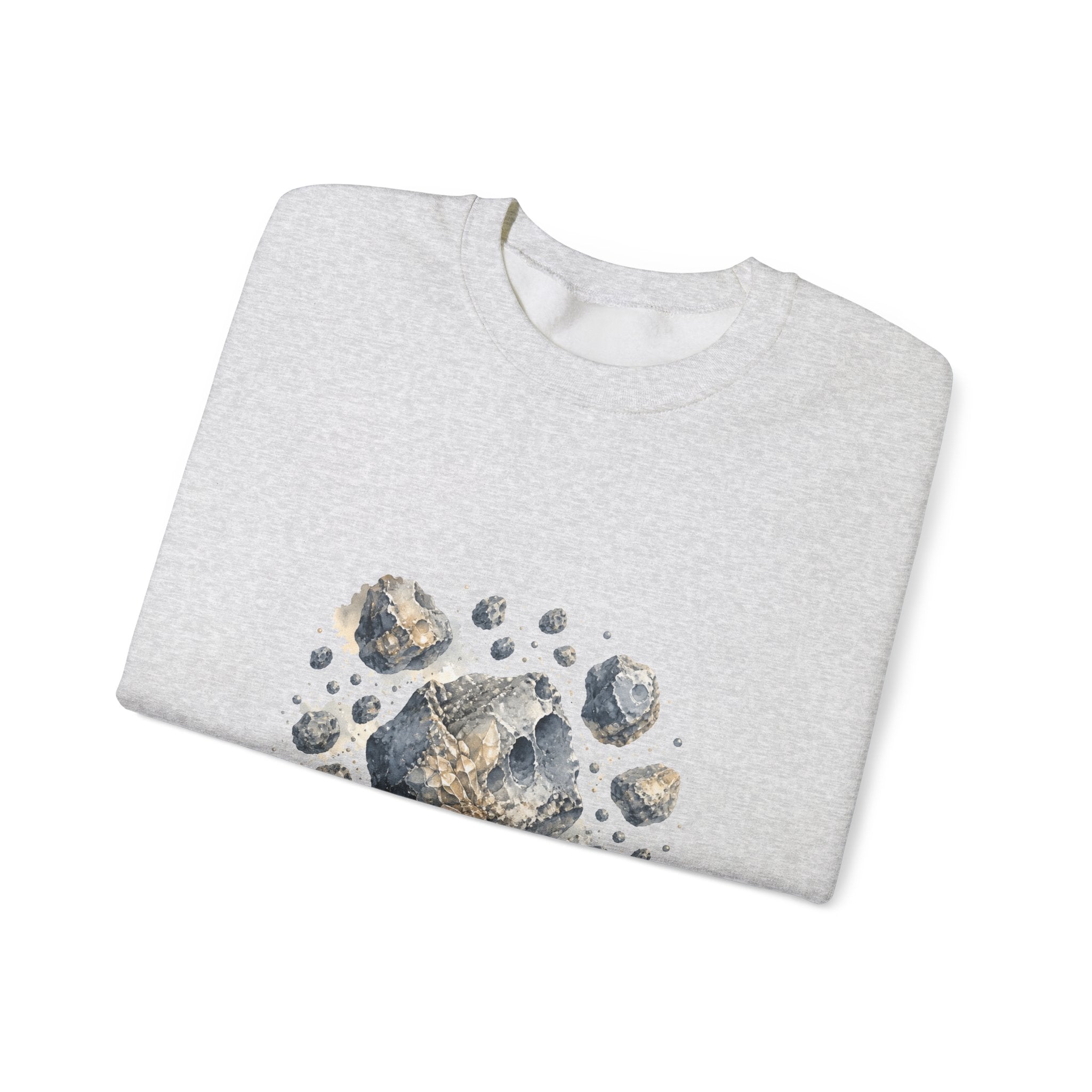 Matching Couple Sweatshirt - Comet & Asteroid Matching Couple Comfort Colors Crew Watercolor Art His Hers Birthday Gift - Design B