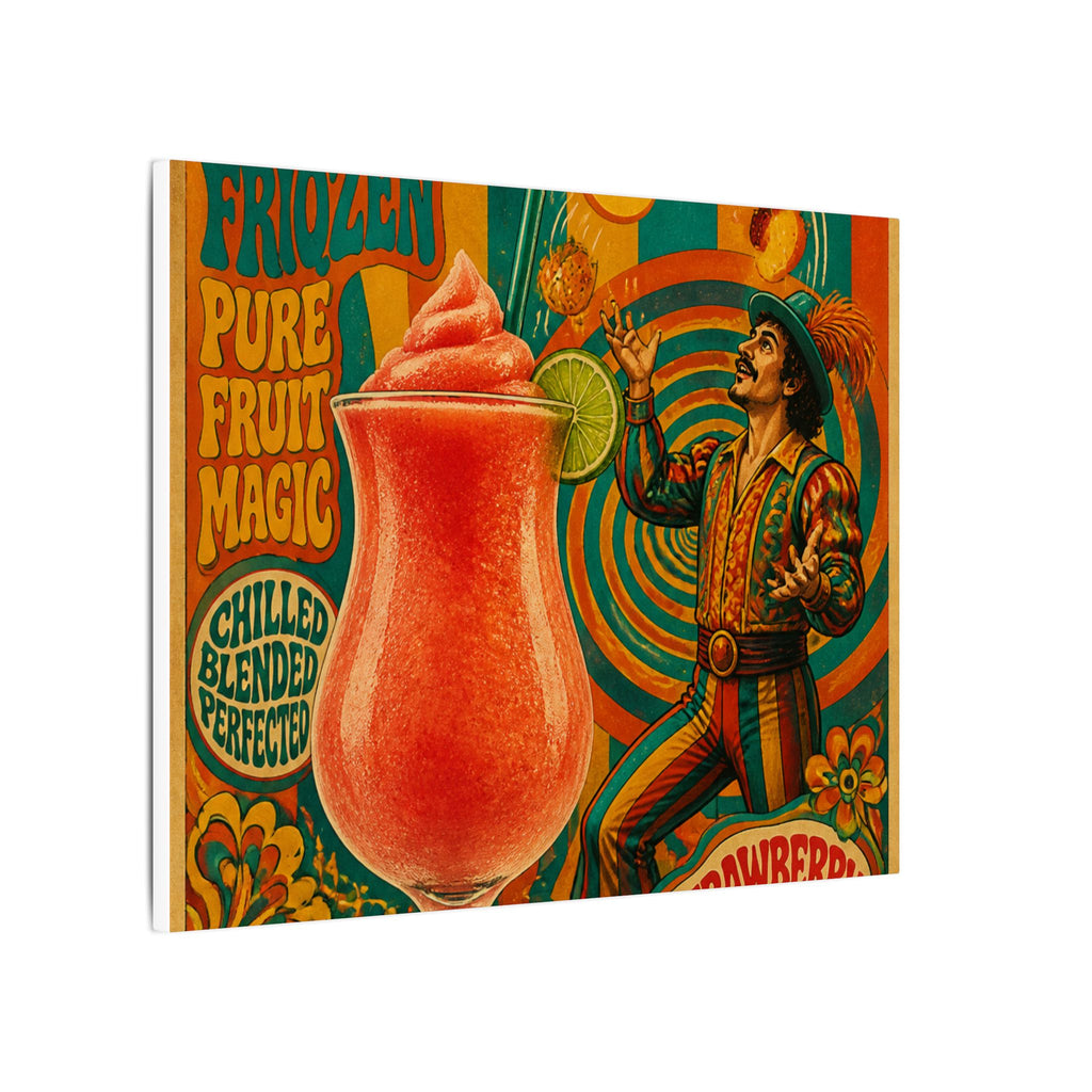 Daiquiri Fruit Juggler Wall Art Canvas 16×20 Psychedelic Cafe Decor Maximalist Print