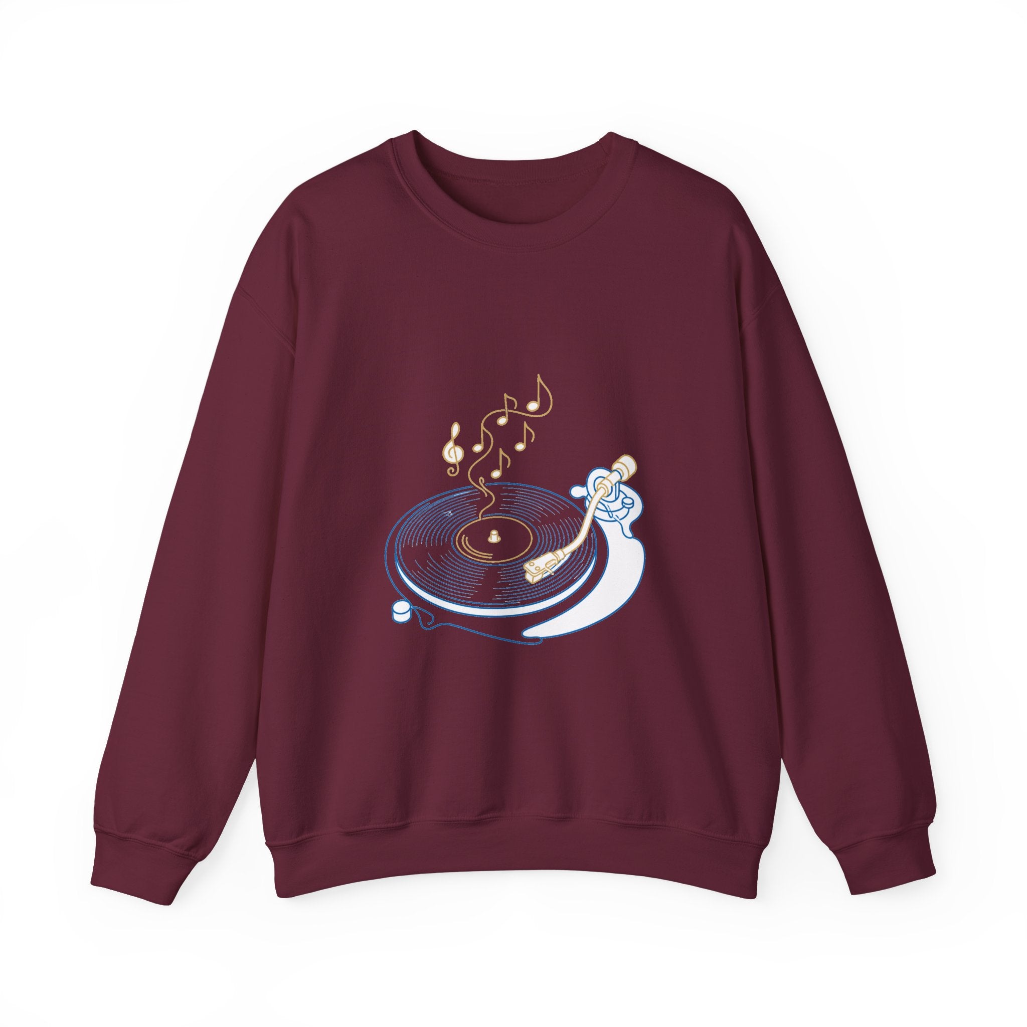 Matching Couple Sweatshirt - Vinyl & Cassette Matching Couple Comfort Colors Crew Minimalist Art His Hers Christmas Gift - Design A