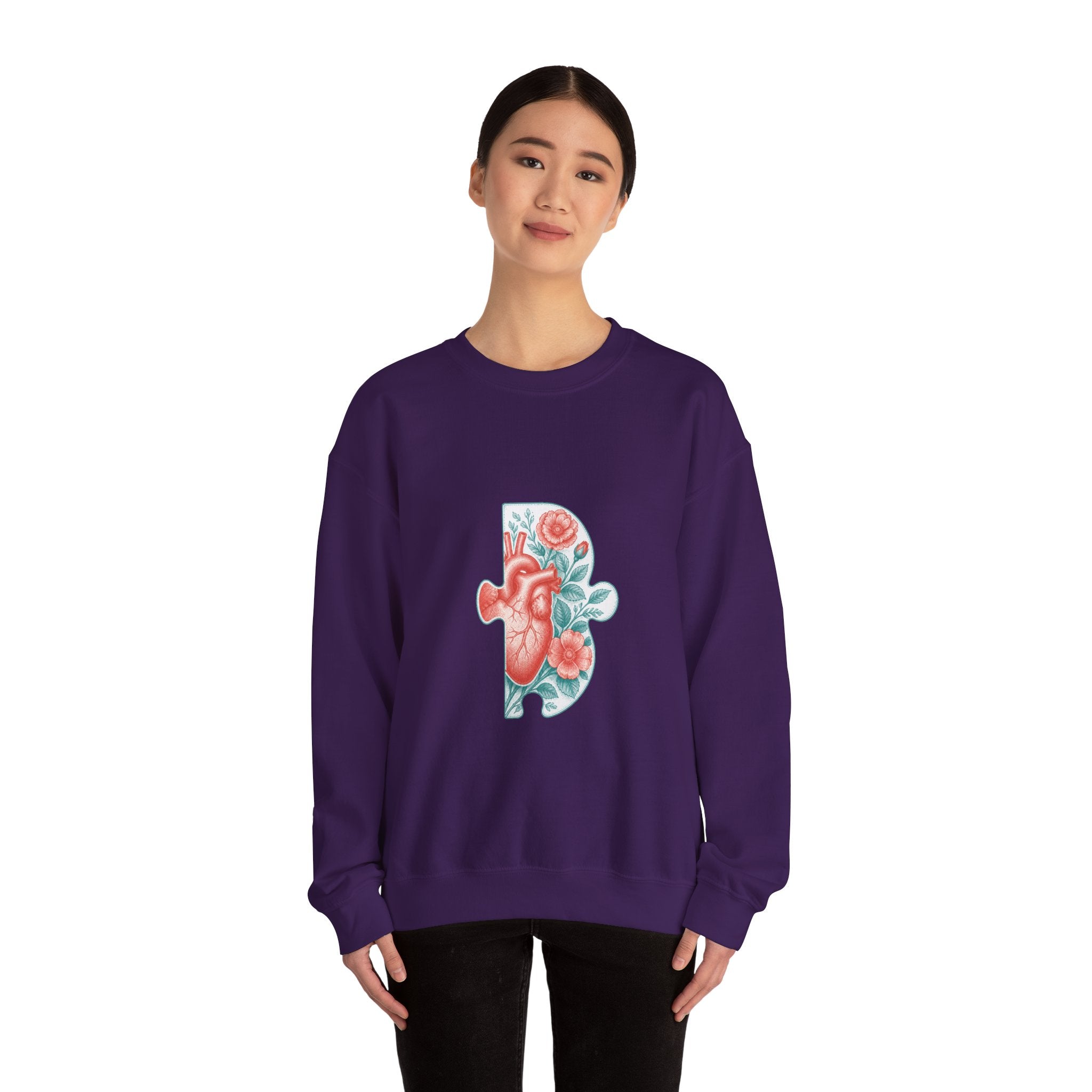 Matching Couple Sweatshirt - Puzzle Pieces Matching Couple Crewneck Sweatshirt Vintage Art His Hers Wedding Gift - Design B