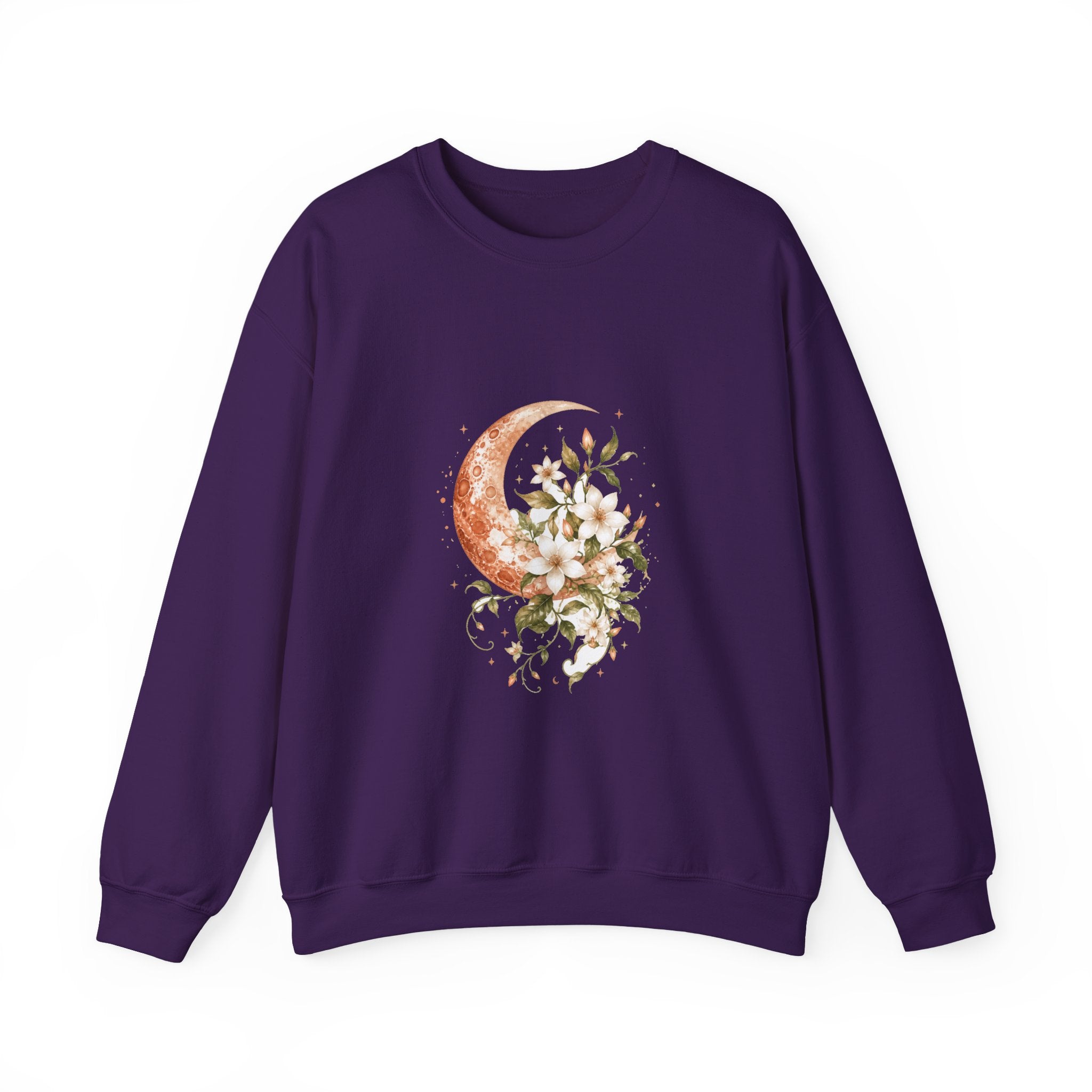 Matching Couple Sweatshirt - Sun & Moon Matching Couple Comfort Colors Crew Watercolor Art His Hers Birthday Gift - Design A