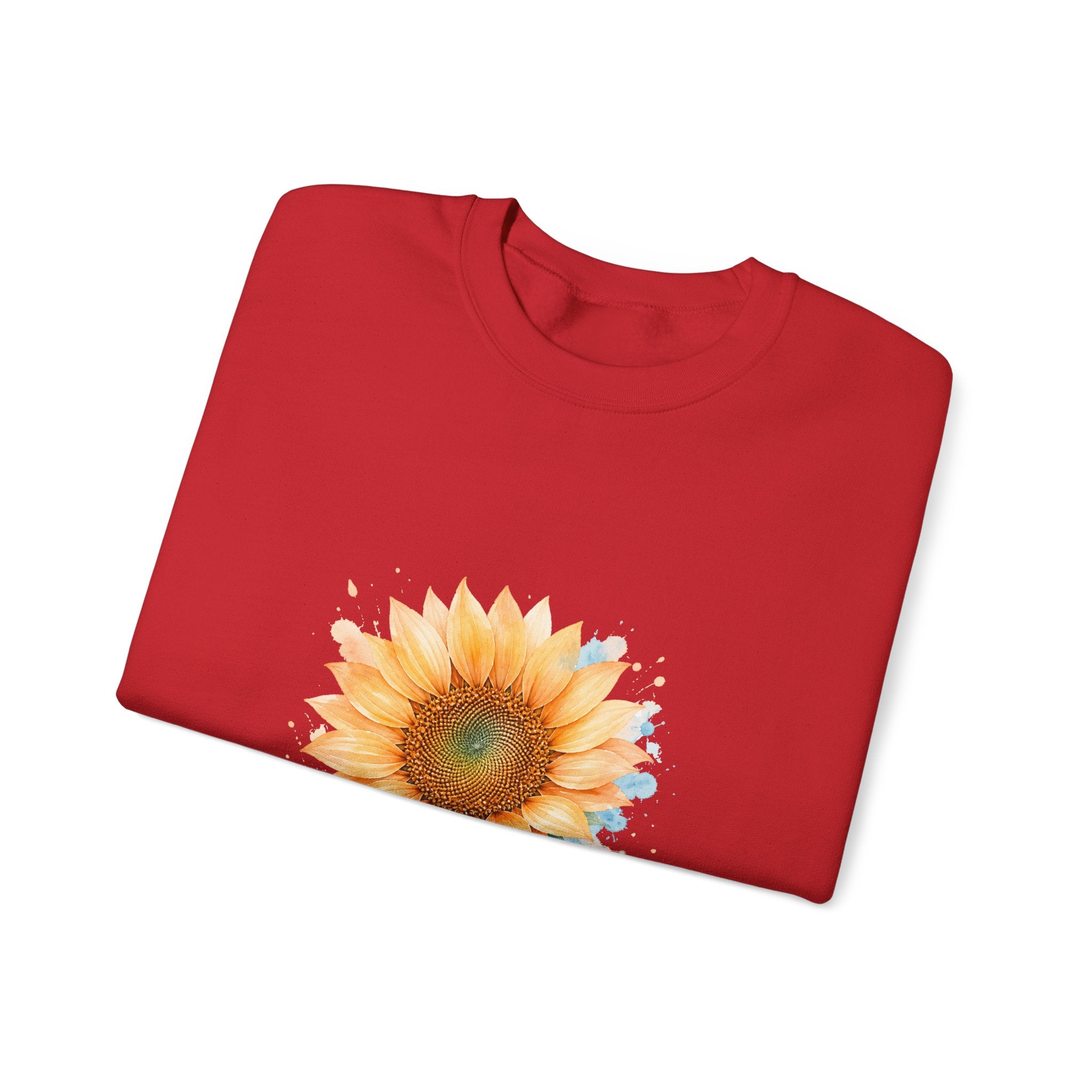 Matching Couple Sweatshirt - Sunflower & Moonflower Matching Couple Crewneck Sweatshirt Watercolor Art His Hers Engagement Gift - Design A