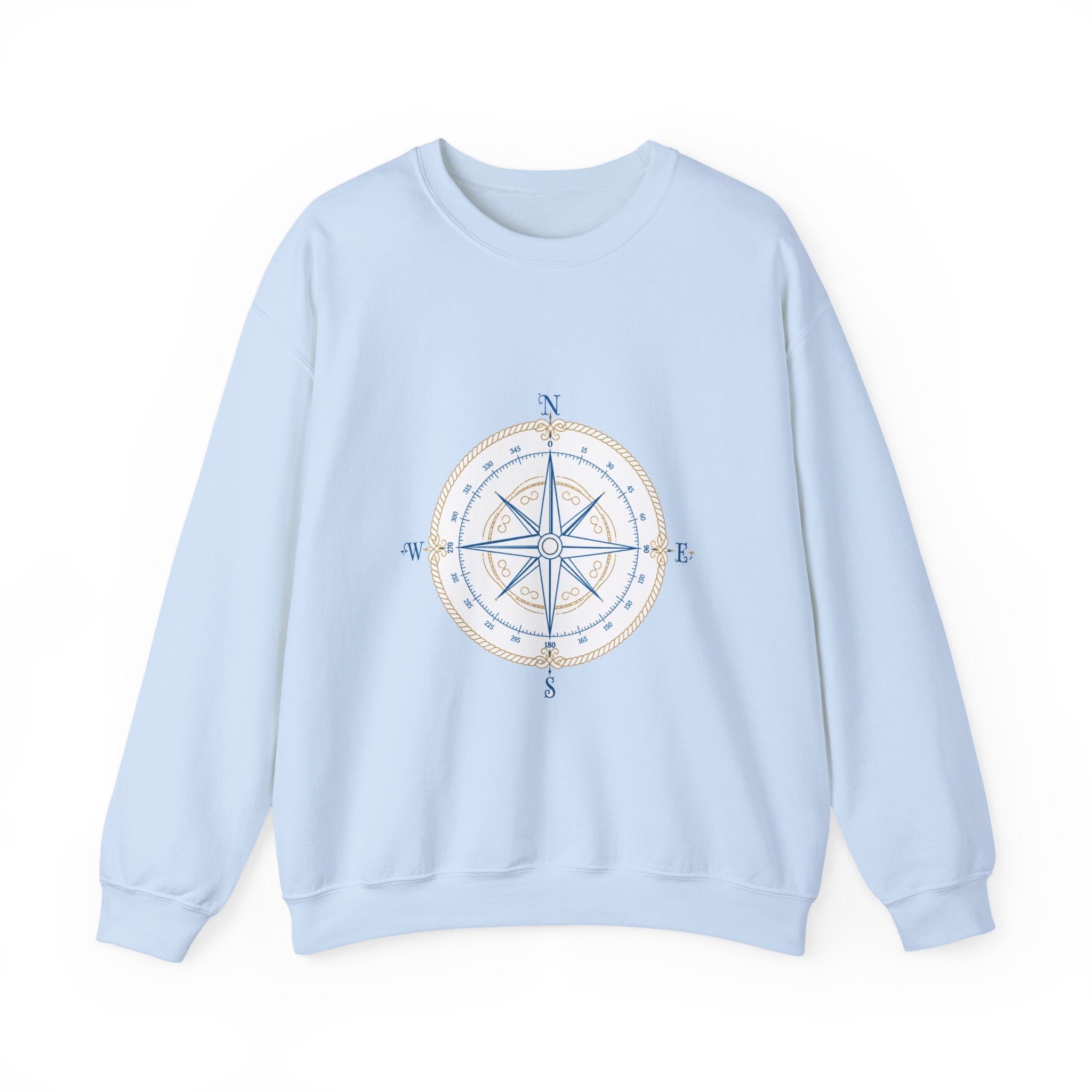 Matching Couple Sweatshirt - Compass North & South Matching Couple Premium Fleece Sweatshirt Minimalist Art His Hers Christmas Gift - Design A