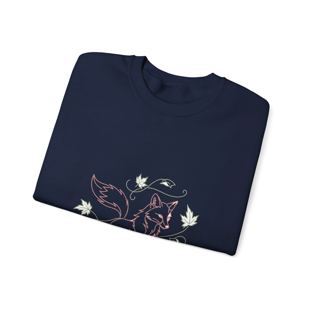 Matching Couple Sweatshirt - Fox & Rabbit Matching Couple Premium Fleece Sweatshirt Minimalist Art His Hers Christmas Gift - Design A