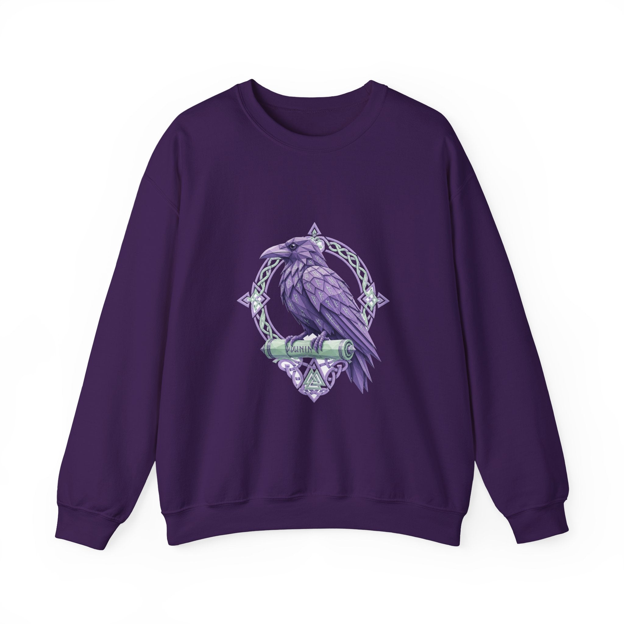 Matching Couple Sweatshirt - Huginn & Muninn Matching Couple Comfort Colors Crew Geometric Art His Hers Love Gift - Design B