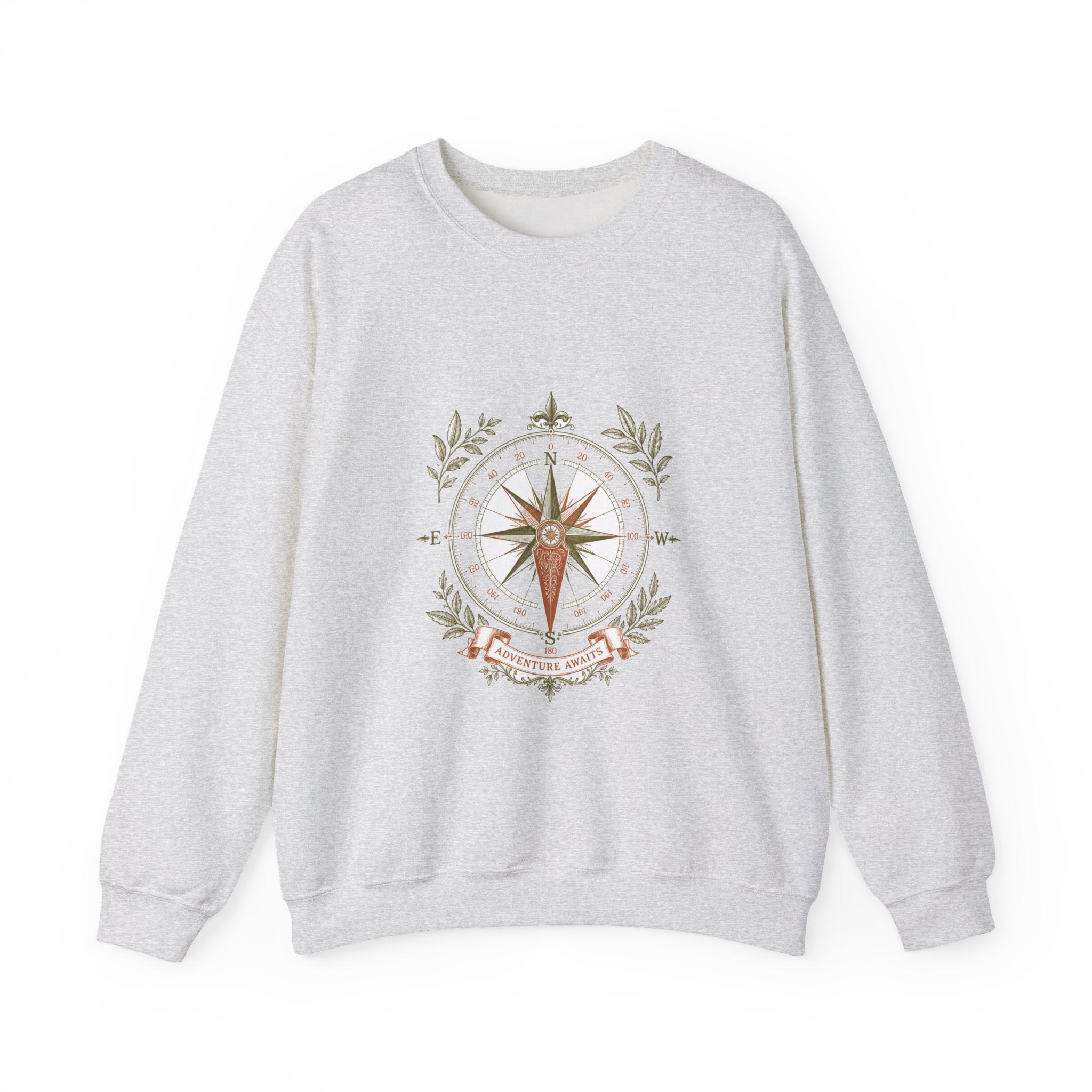 Matching Couple Sweatshirt - Compass North & South Matching Couple Comfort Colors Crew Vintage Art His Hers Honeymoon Gift - Design B
