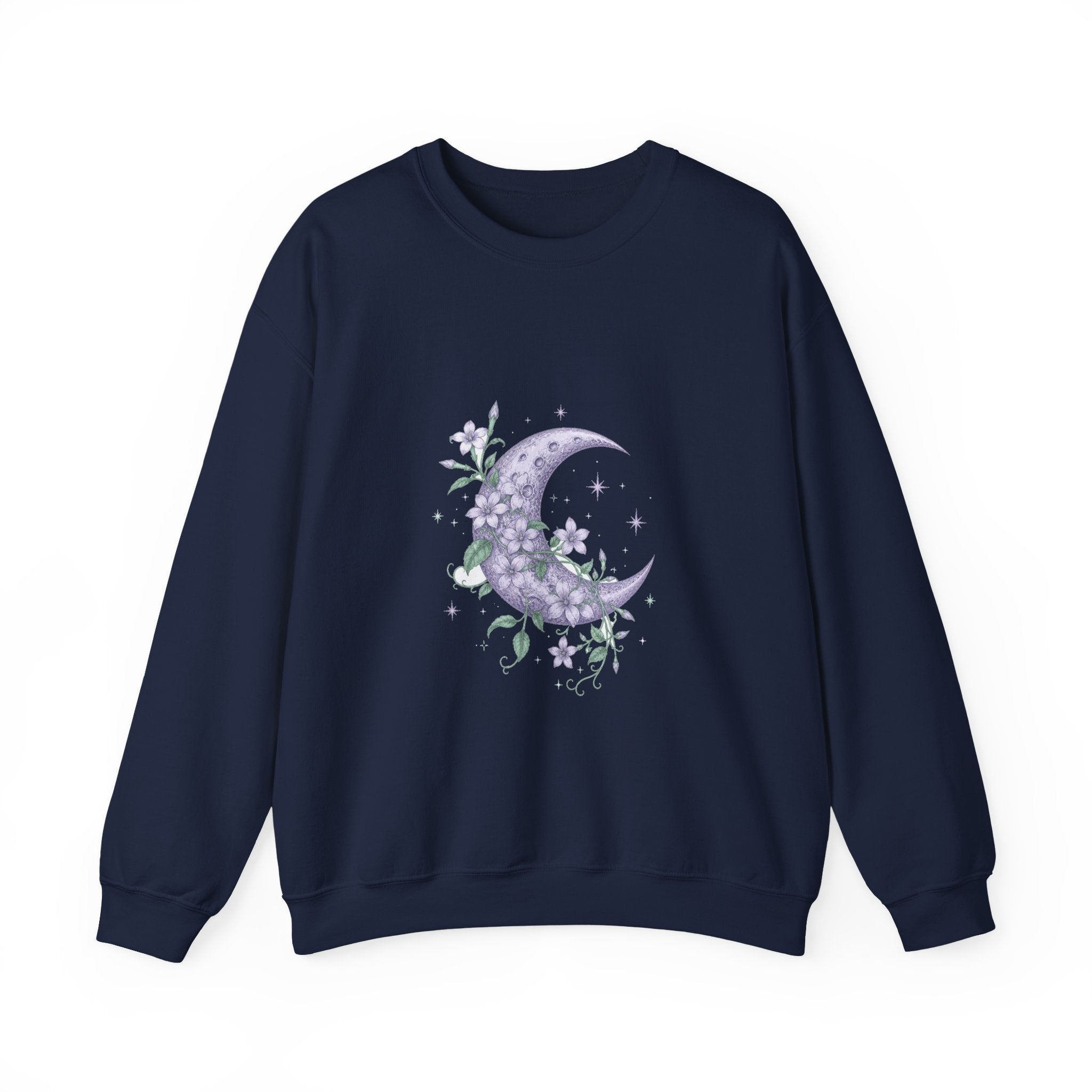 Matching Couple Sweatshirt - Sun & Moon Matching Couple Crewneck Sweatshirt Vintage Art His Hers Wedding Gift - Design A