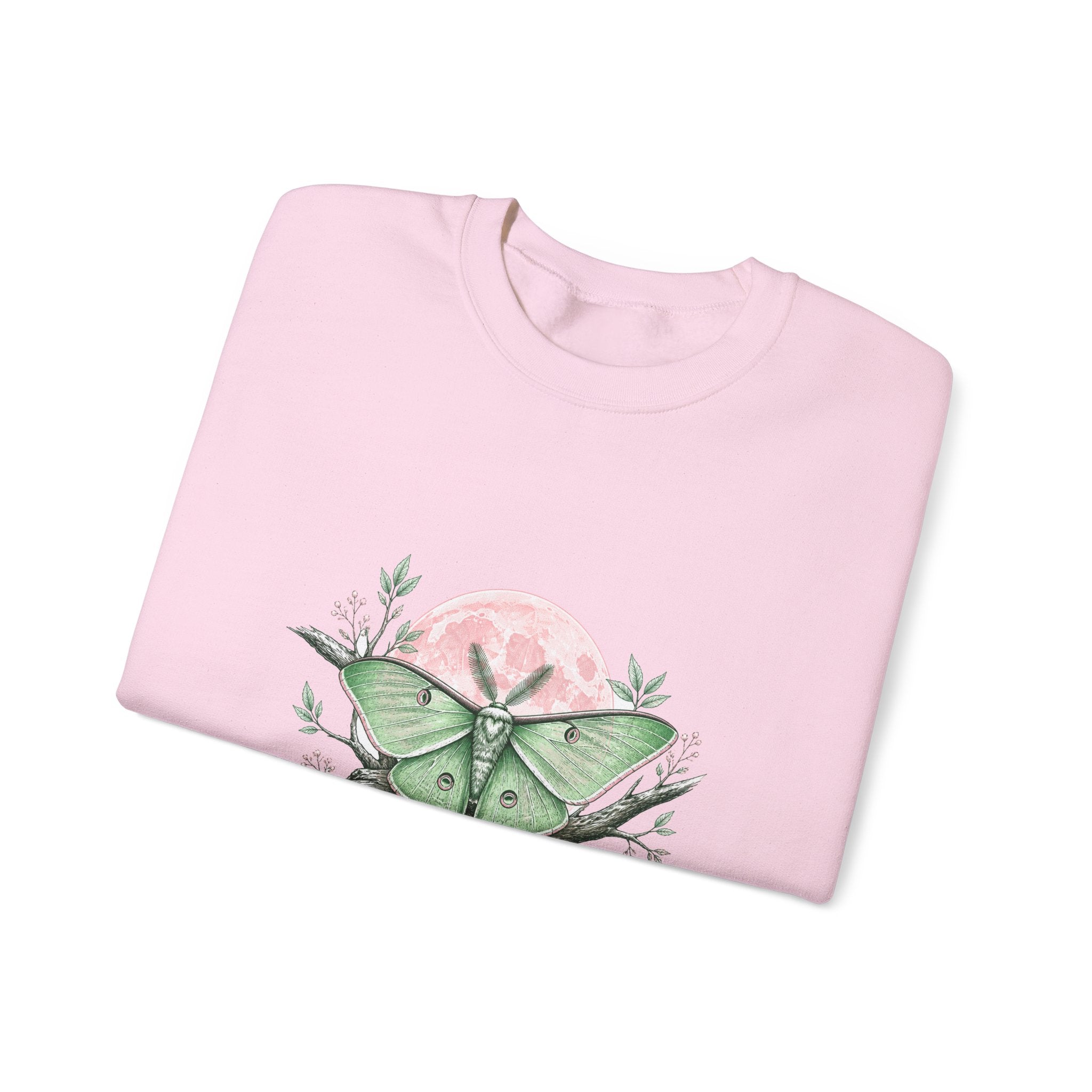 Matching Couple Sweatshirt - Butterfly & Moth Matching Couple Crewneck Sweatshirt Hand-Drawn Art His Hers Best Friend Gift - Design B