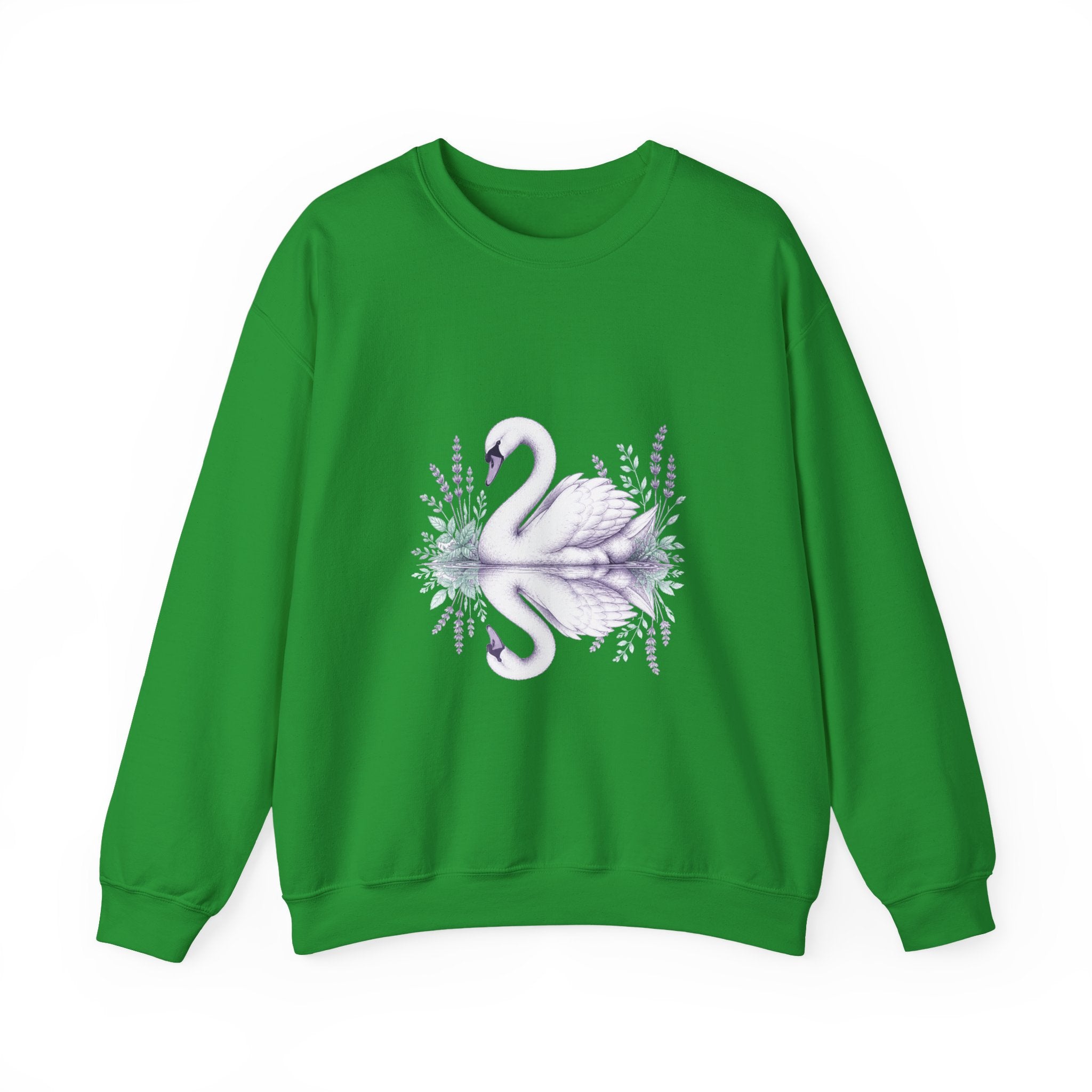Matching Couple Sweatshirt - Raven & Swan Matching Couple Comfort Colors Crew Hand-Drawn Art His Hers Anniversary Gift - Design B