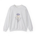 Matching Couple Sweatshirt - Lavender & Thistle Matching Couple Comfort Colors Crew Minimalist Art His Hers Christmas Gift - Design B