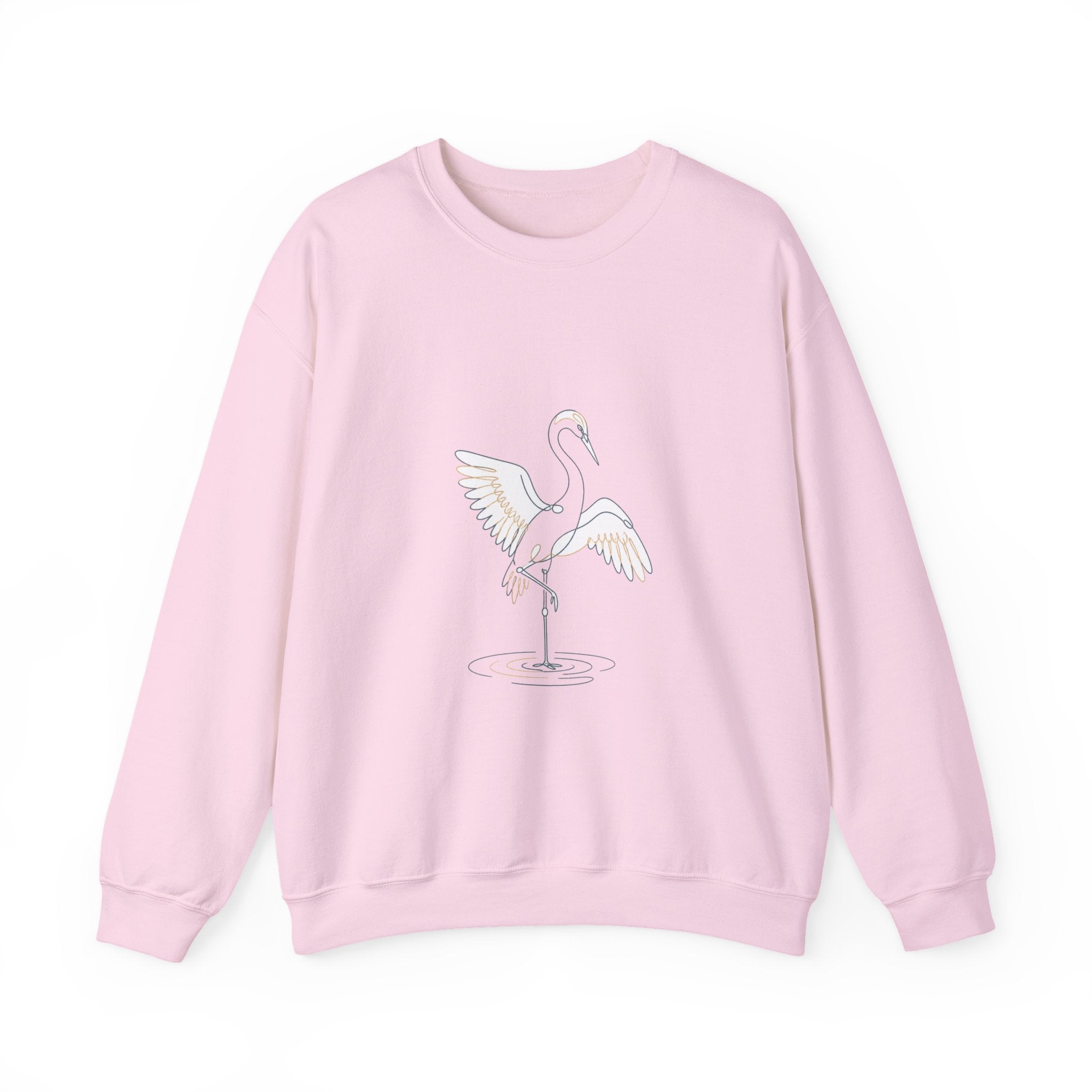 Matching Couple Sweatshirt - Tiger & Crane Matching Couple Crewneck Sweatshirt Minimalist Art His Hers Valentine Gift - Design B