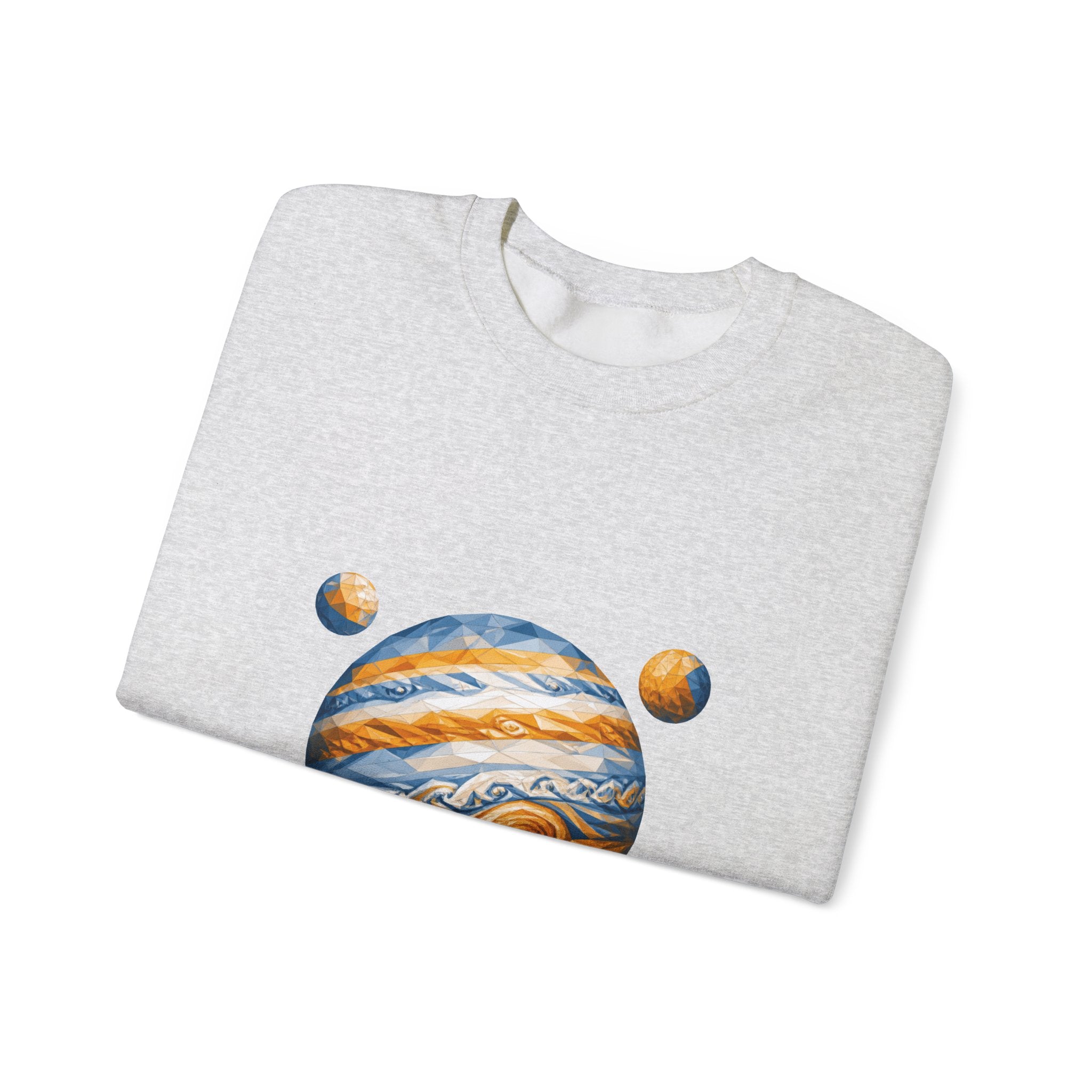Matching Couple Sweatshirt - Saturn & Jupiter Matching Couple Comfort Colors Crew Geometric Art His Hers Love Gift - Design B