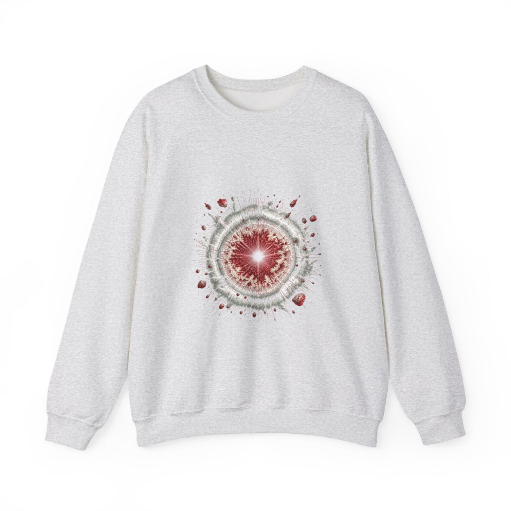 Matching Couple Sweatshirt - Galaxy & Supernova Matching Couple Premium Fleece Sweatshirt Hand-Drawn Art His Hers Anniversary Gift - Design B