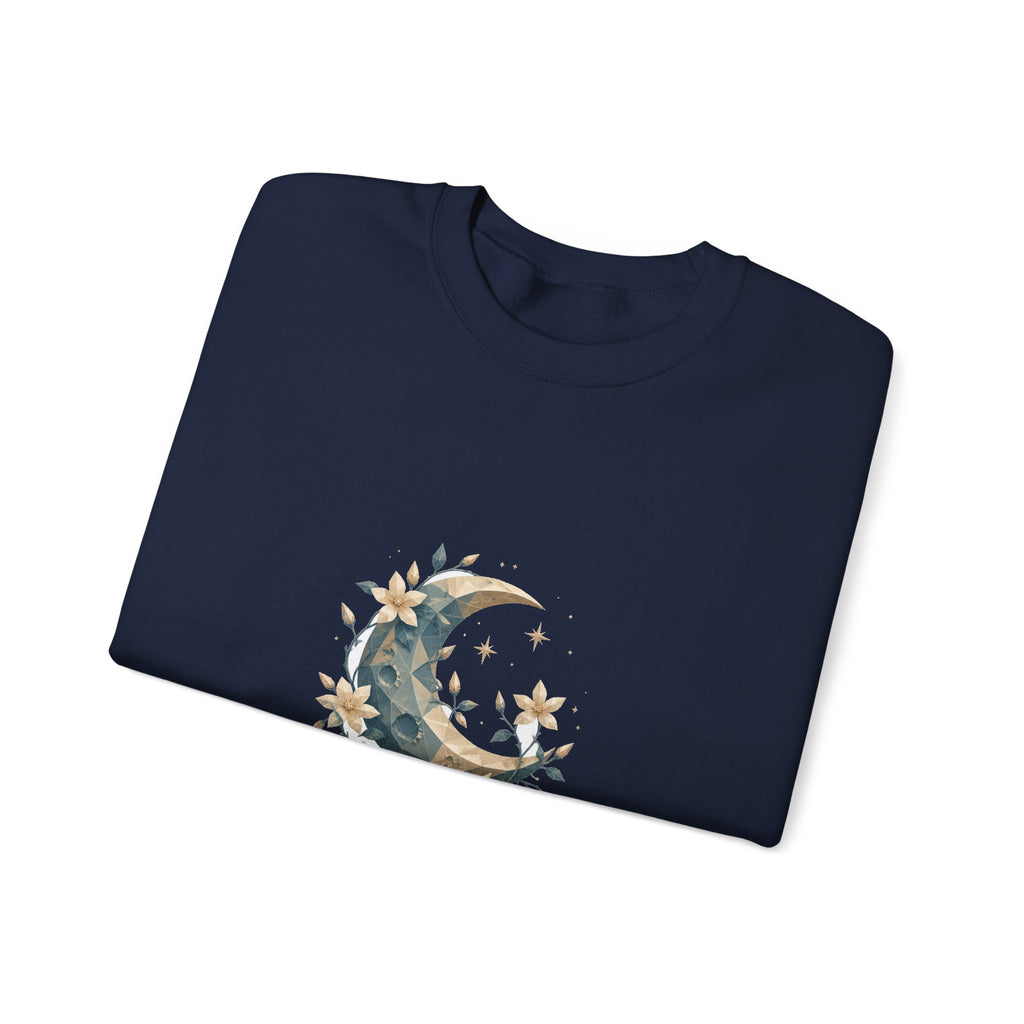 Matching Couple Sweatshirt - Sun & Moon Matching Couple Crewneck Sweatshirt Geometric Art His Hers Couple Gift - Design A